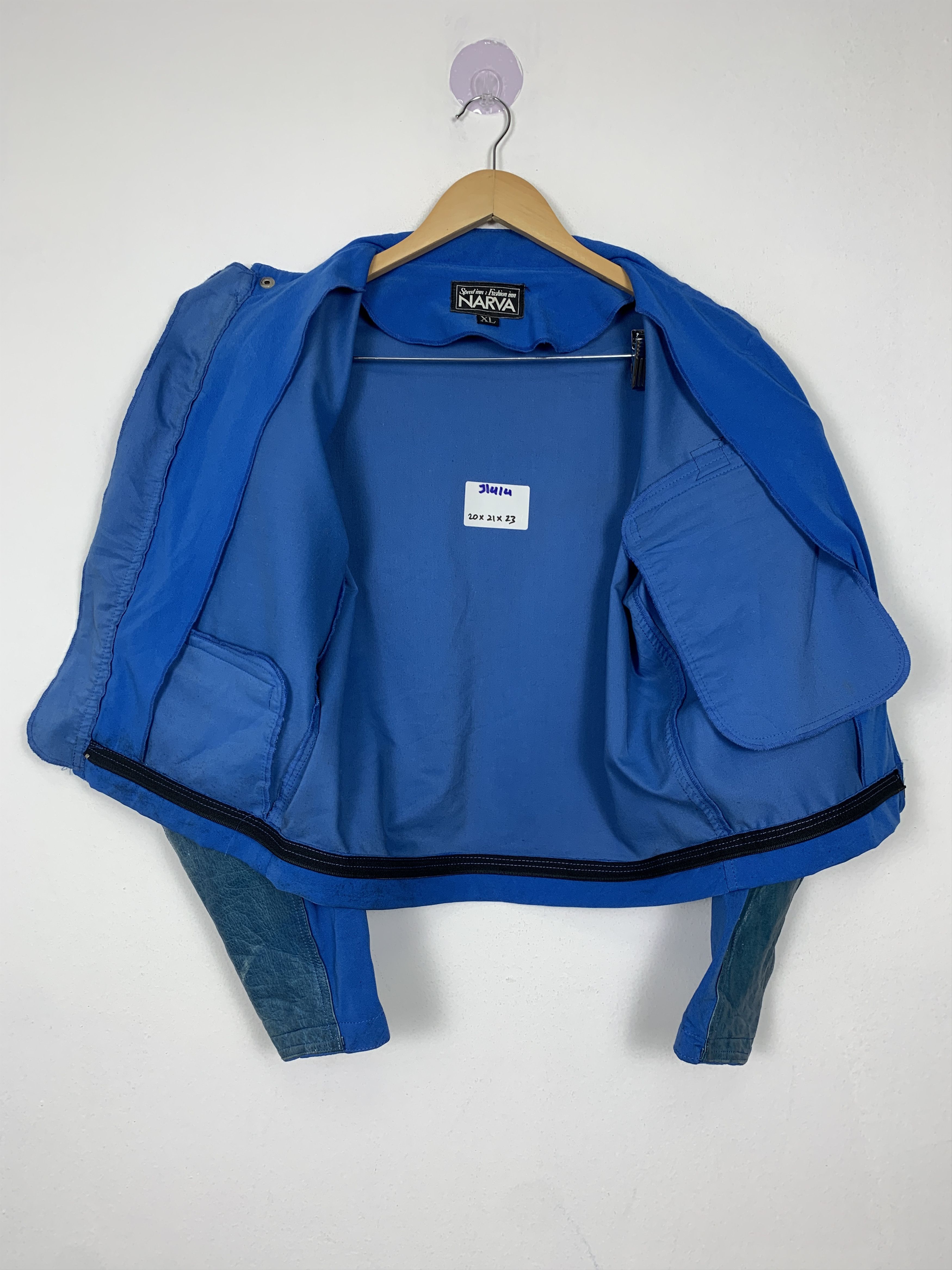 Vintage Vintage 90s NARVA Cotton and Leather Rider Jacket J1414 Size US S / EU 44-46 / 1 - 11 Thumbnail
