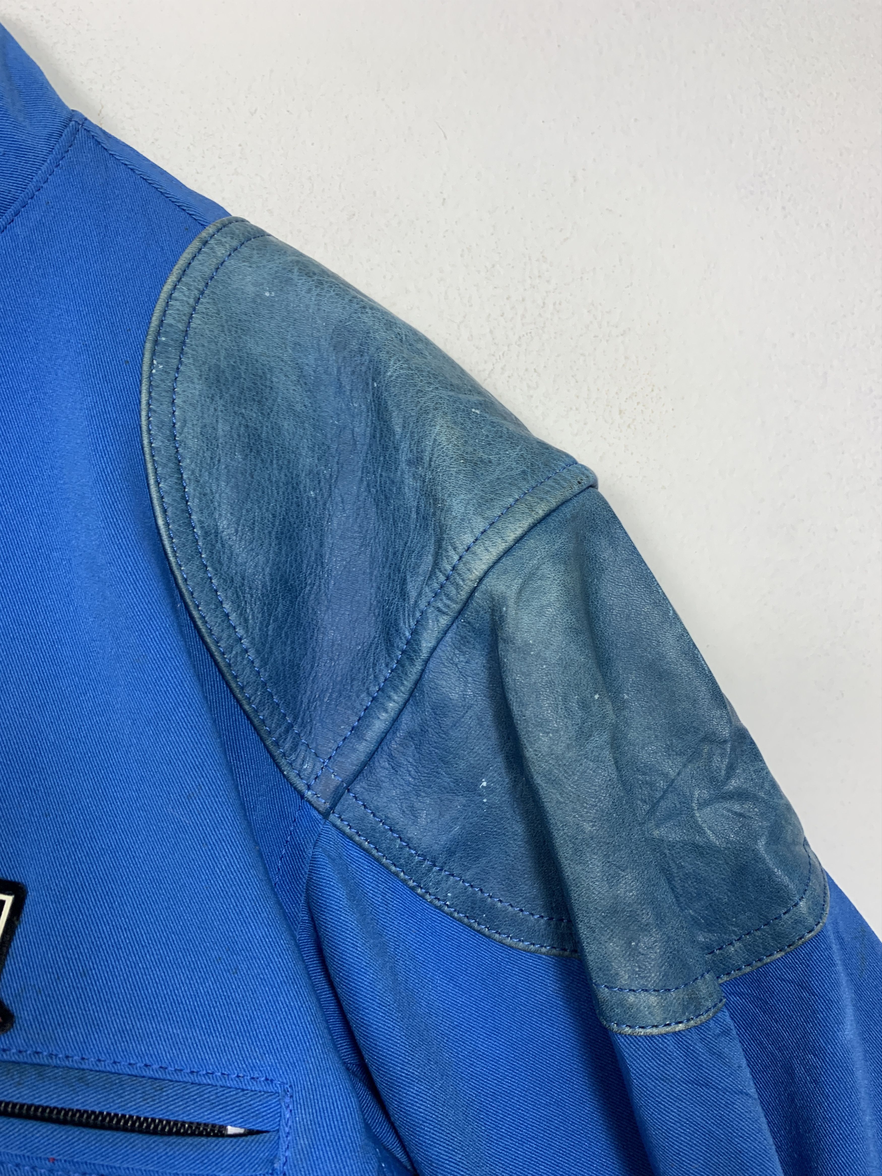 Vintage Vintage 90s NARVA Cotton and Leather Rider Jacket J1414 Size US S / EU 44-46 / 1 - 9 Thumbnail