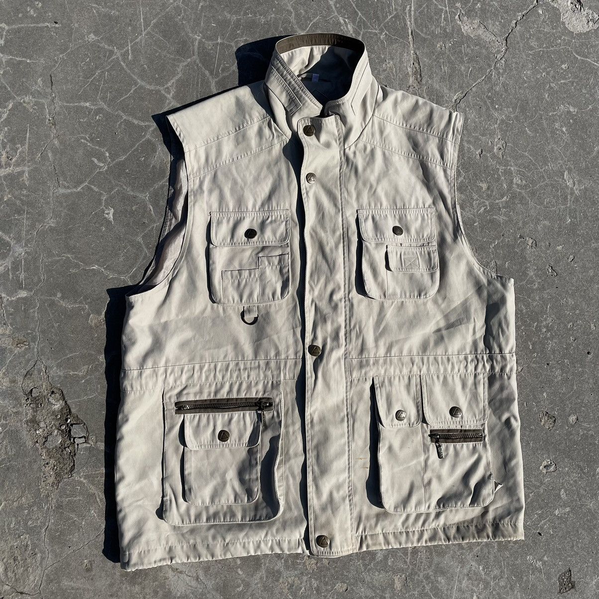 Vintage Vintage Vests 90s Streetwear Multi pocket Size L Fisherman Size US L / EU 52-54 / 3 - 1 Thumbnail