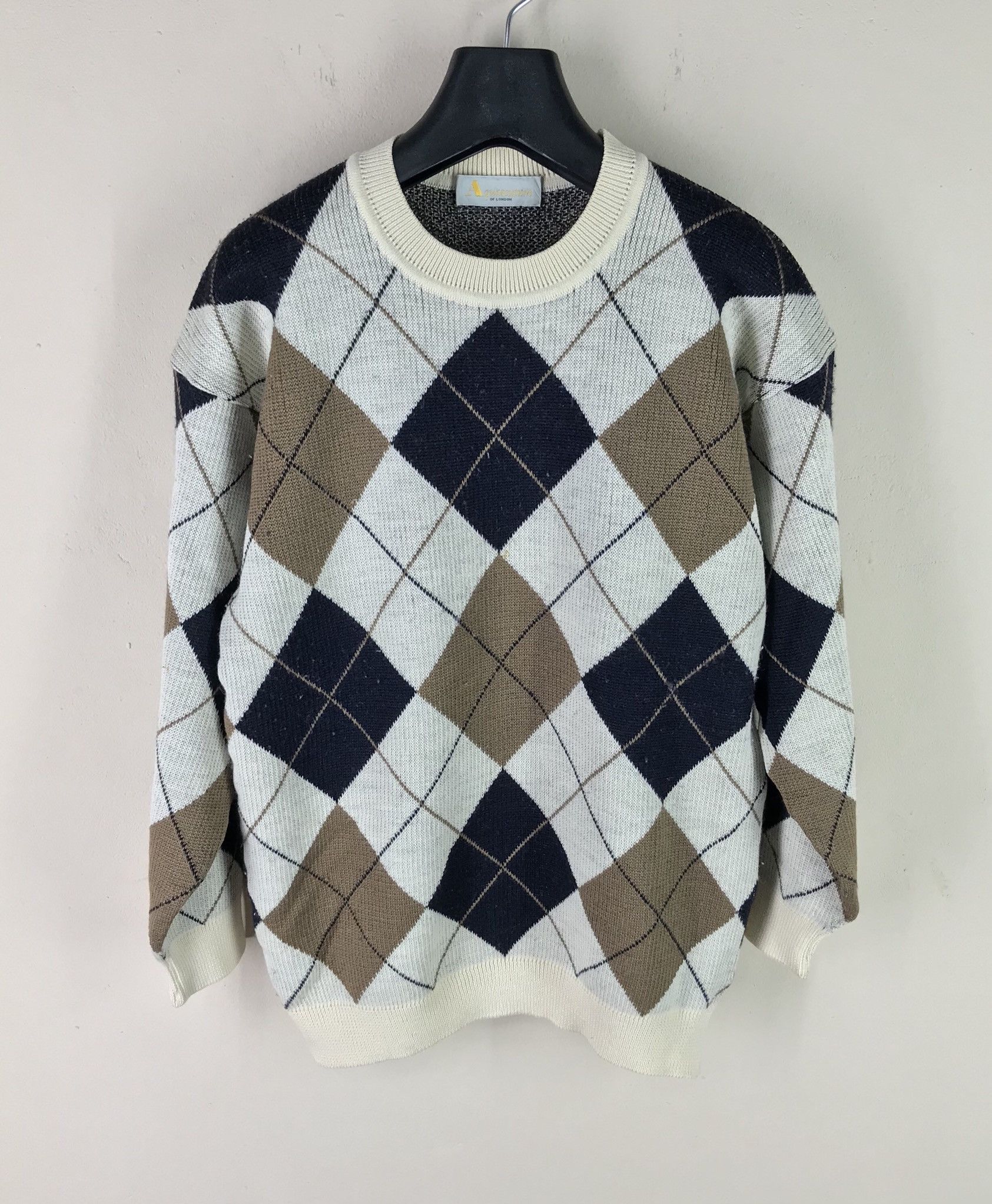 Aquascutum London Wool Knit Sweater Multicolor