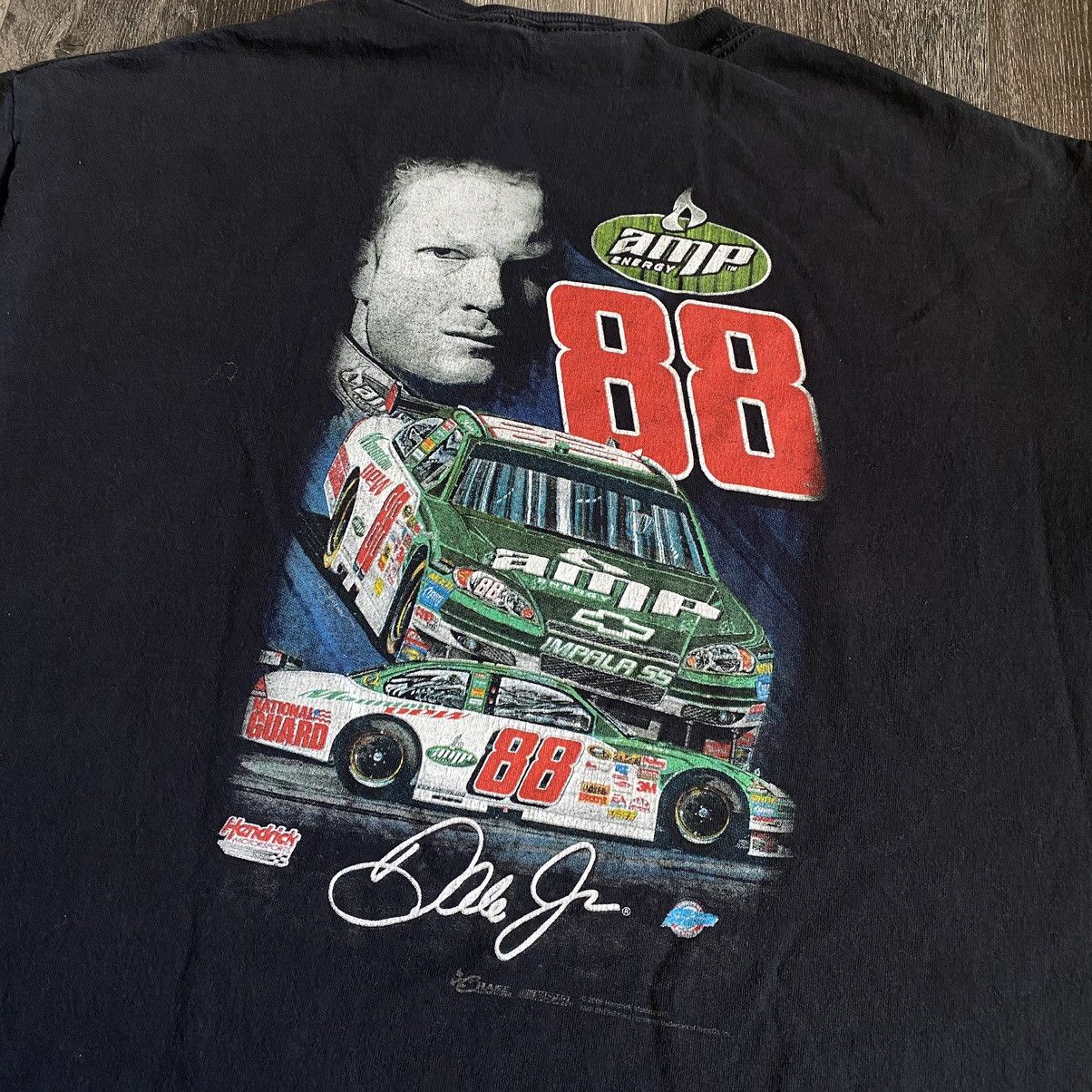 Chase Authentics Vintage NASCAR Dale Earnhardt Jr Double Sided Graphic Tee Size US L / EU 52-54 / 3 - 4 Thumbnail