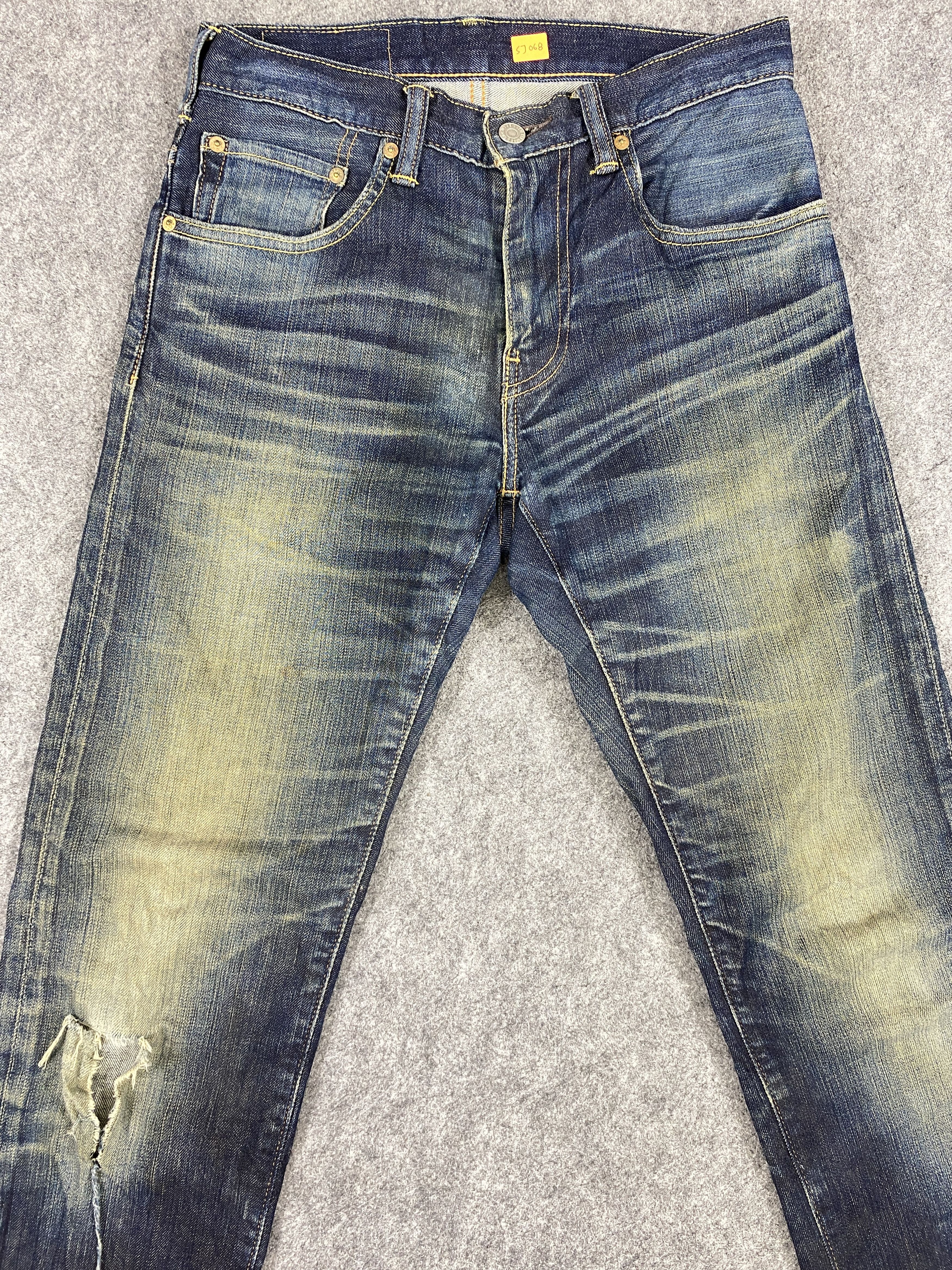 Levi's Dirty Used Blue Levi's 551 Jeans 29x32.5 Denim -SJ068 Size US 29 - 2 Thumbnail