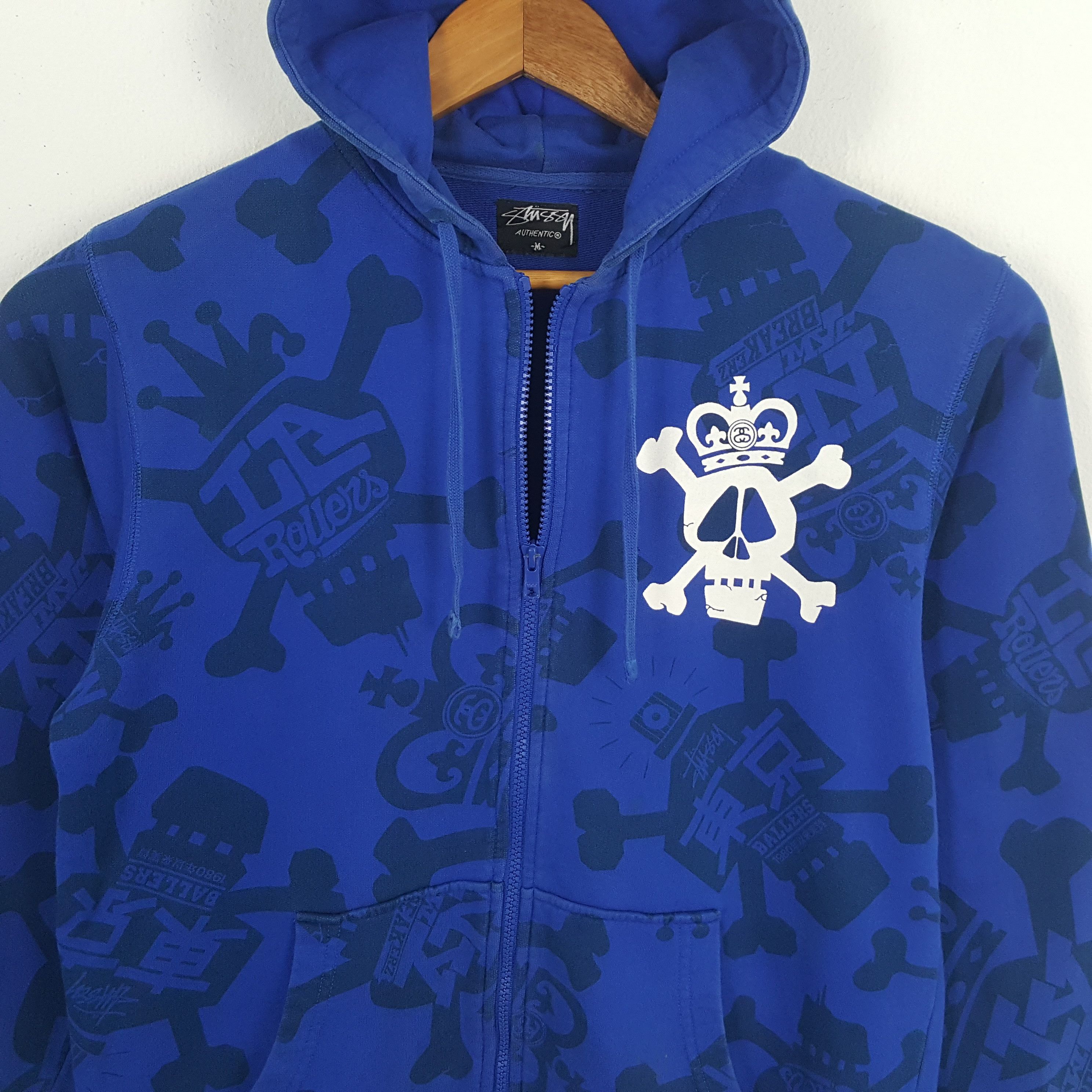 Vintage STUSSY Streetwear Overprint Custom Style Hoodies cp2