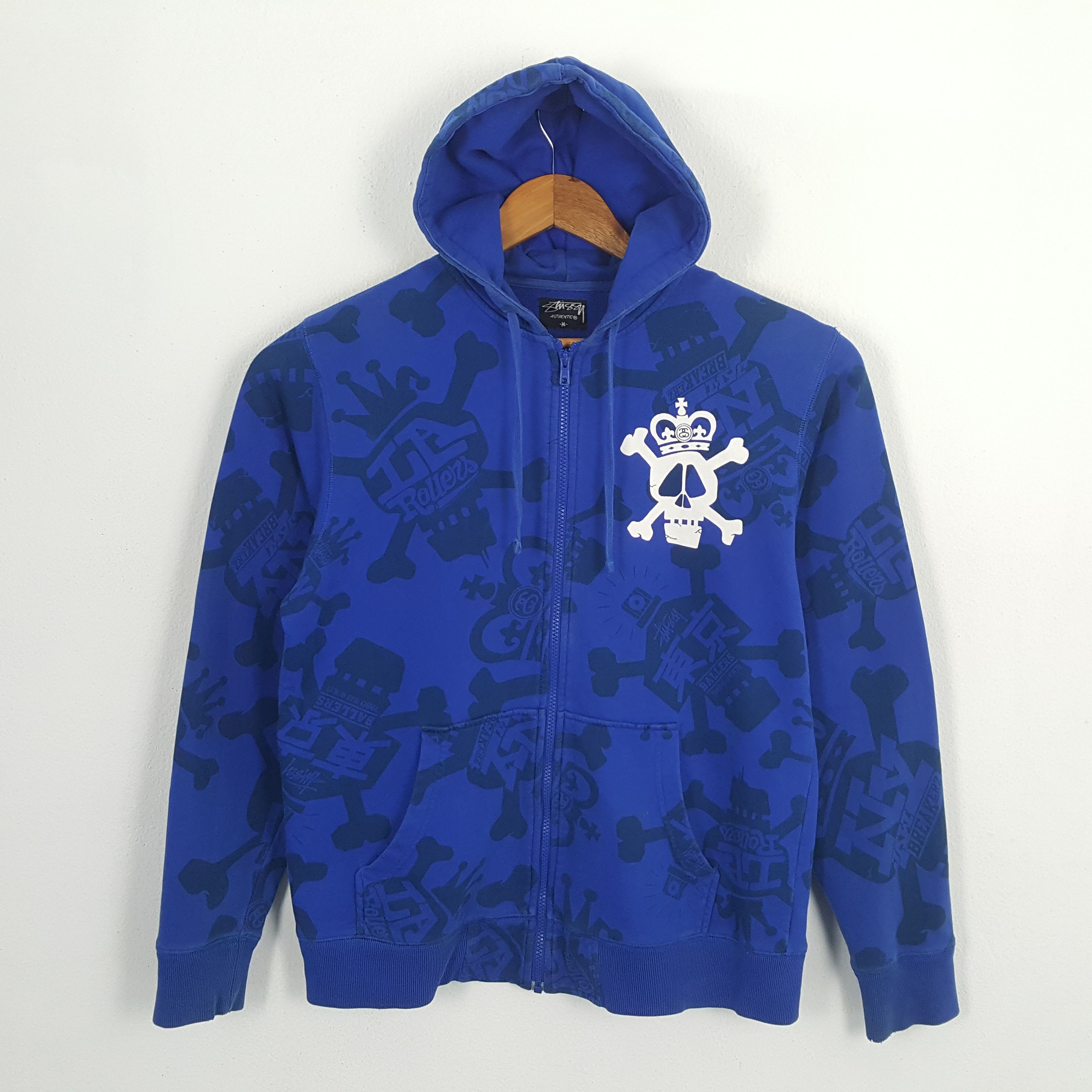 Vintage STUSSY Streetwear Overprint Custom Style Hoodies cp2