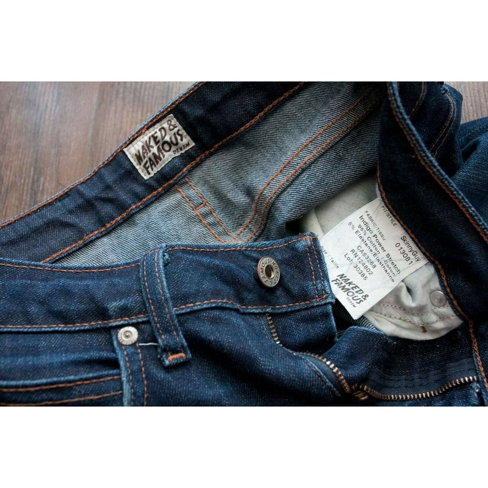Naked & Famous Naked & Famous Jeans Power Stretch SkinnyGuy Size 28x27.5 Size US 28 / EU 44 - 8 Thumbnail