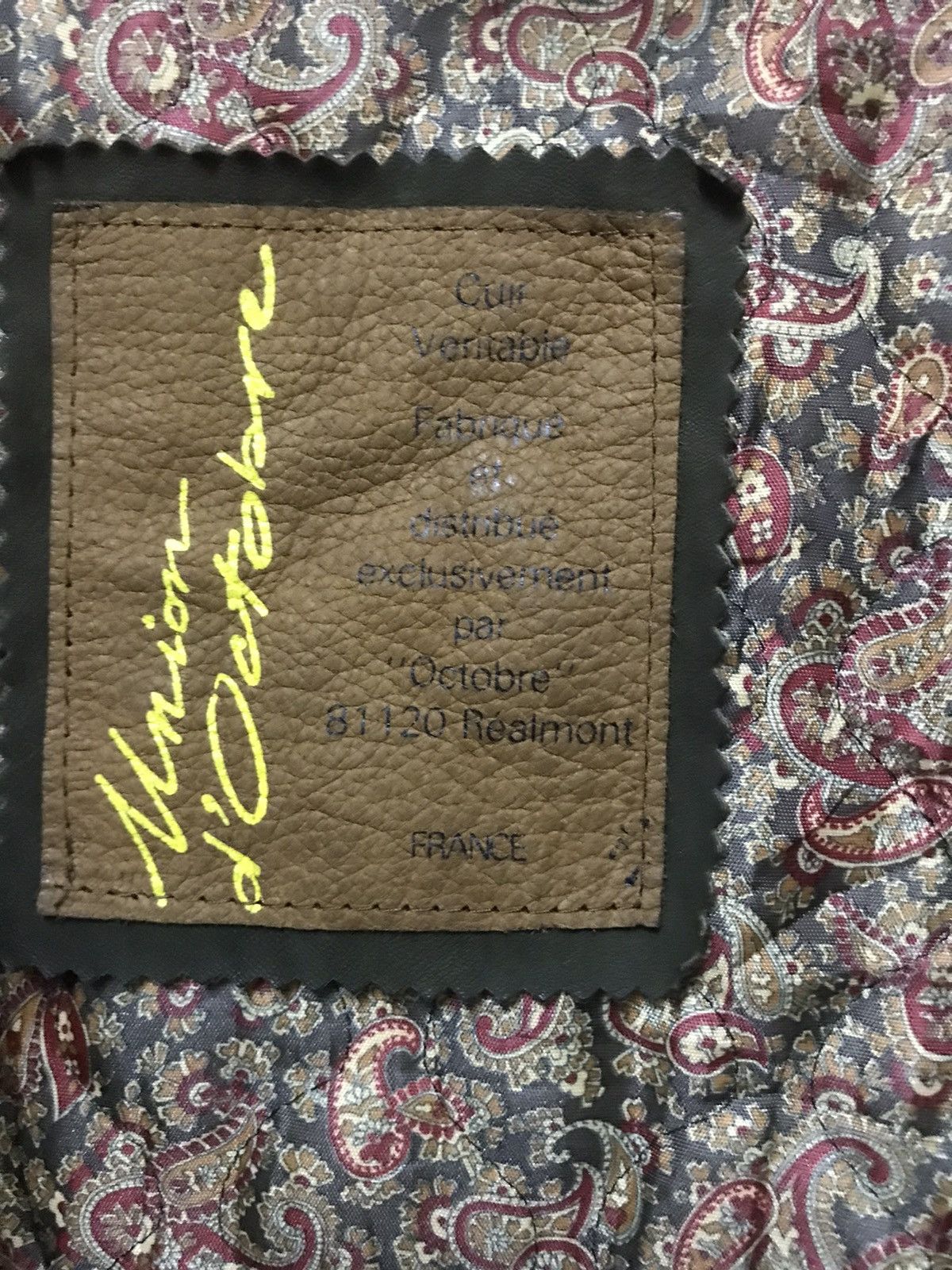 Union LA JACKET UNIONx LEATHER. (GJ18) Size US M / EU 48-50 / 2 - 7 Thumbnail