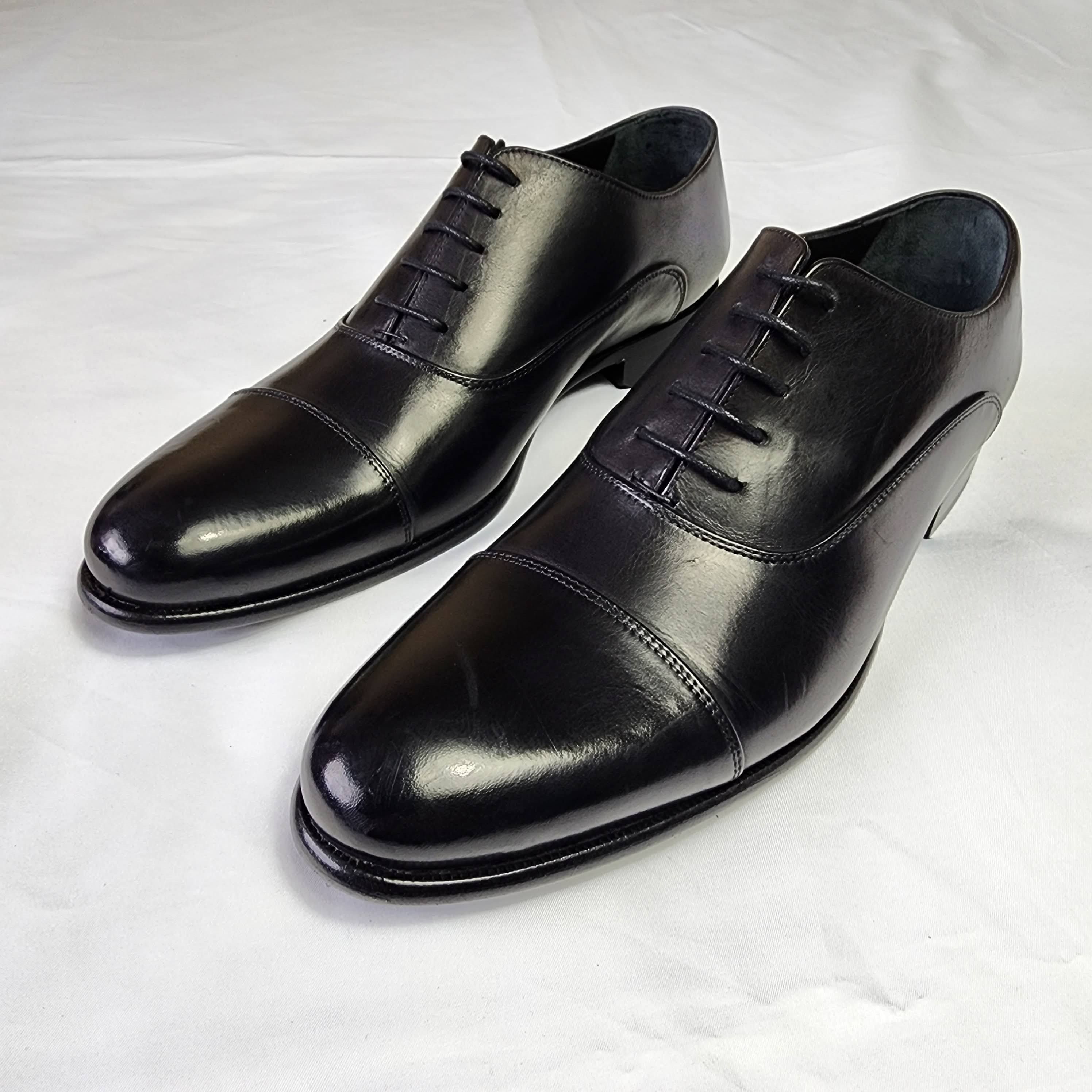 Paul Evans Paul Evans the Cagney II Stitched Cap-Toe Oxford - Nero ...