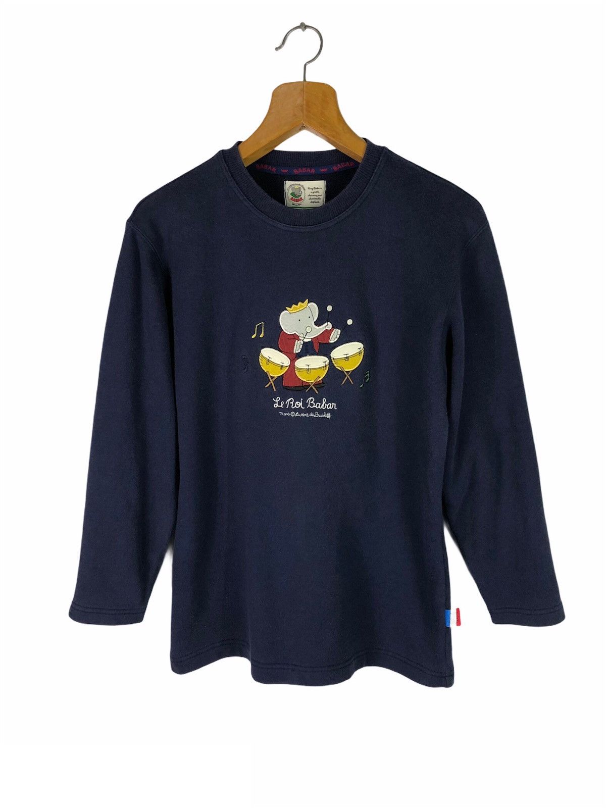 Vintage 90s BABAR KING OF ELEPHANTS LIGHT SWEATSHIRT Size US XS / EU 42 / 0 - 3 Thumbnail