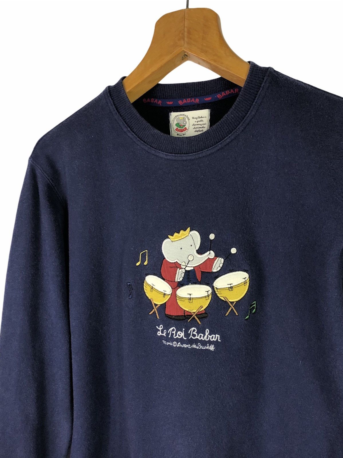 Vintage 90s BABAR KING OF ELEPHANTS LIGHT SWEATSHIRT Size US XS / EU 42 / 0 - 1 Thumbnail