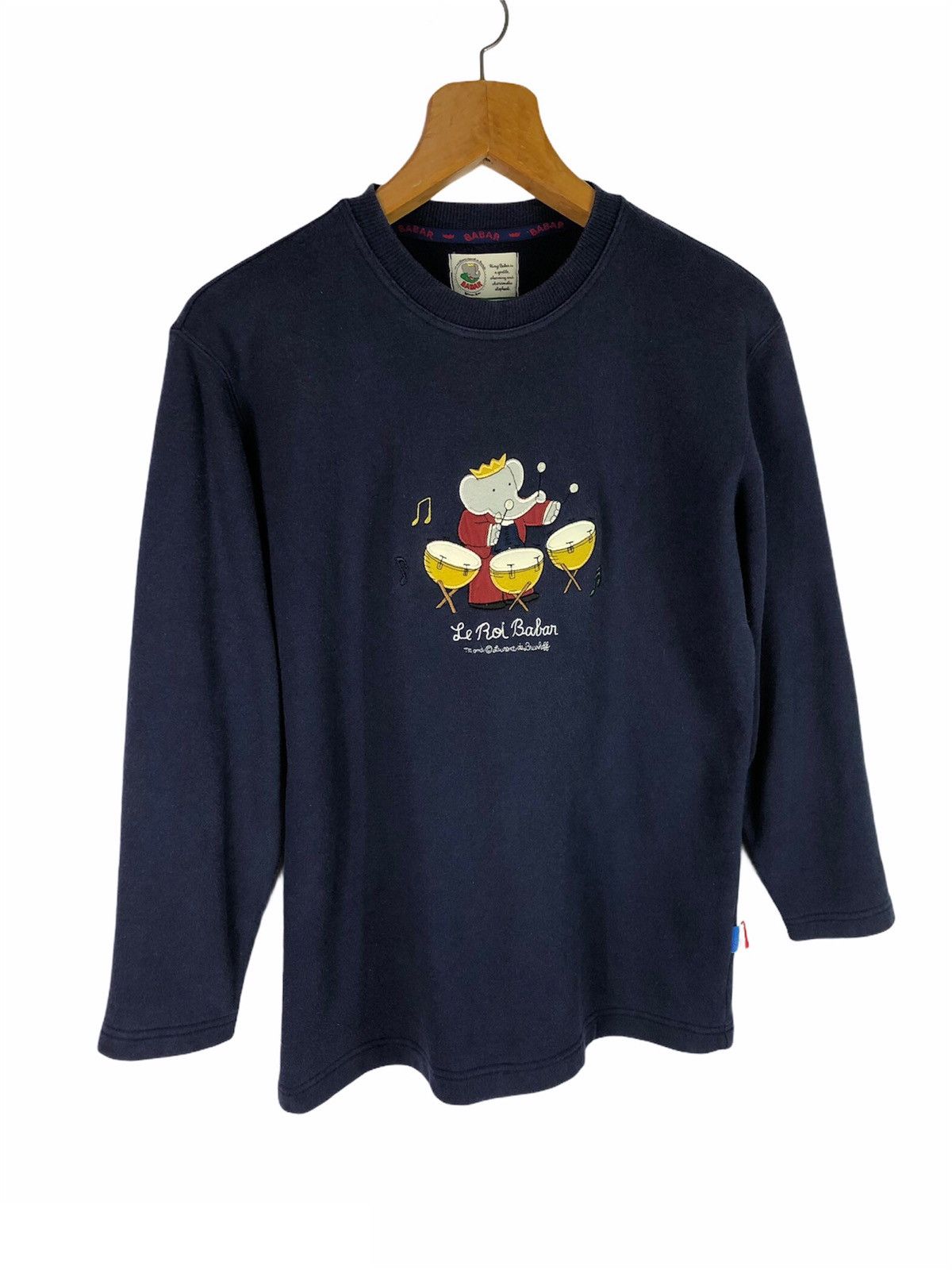 Vintage 90s BABAR KING OF ELEPHANTS LIGHT SWEATSHIRT Size US XS / EU 42 / 0 - 2 Thumbnail