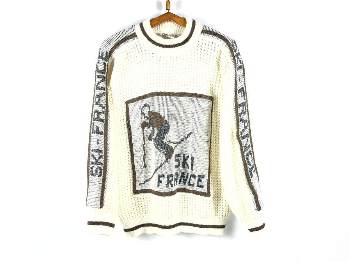 Vintage Vintage Sweater Need Clothing Ski France Big Logo 60s 70s Size US S / EU 44-46 / 1 - 1 Thumbnail
