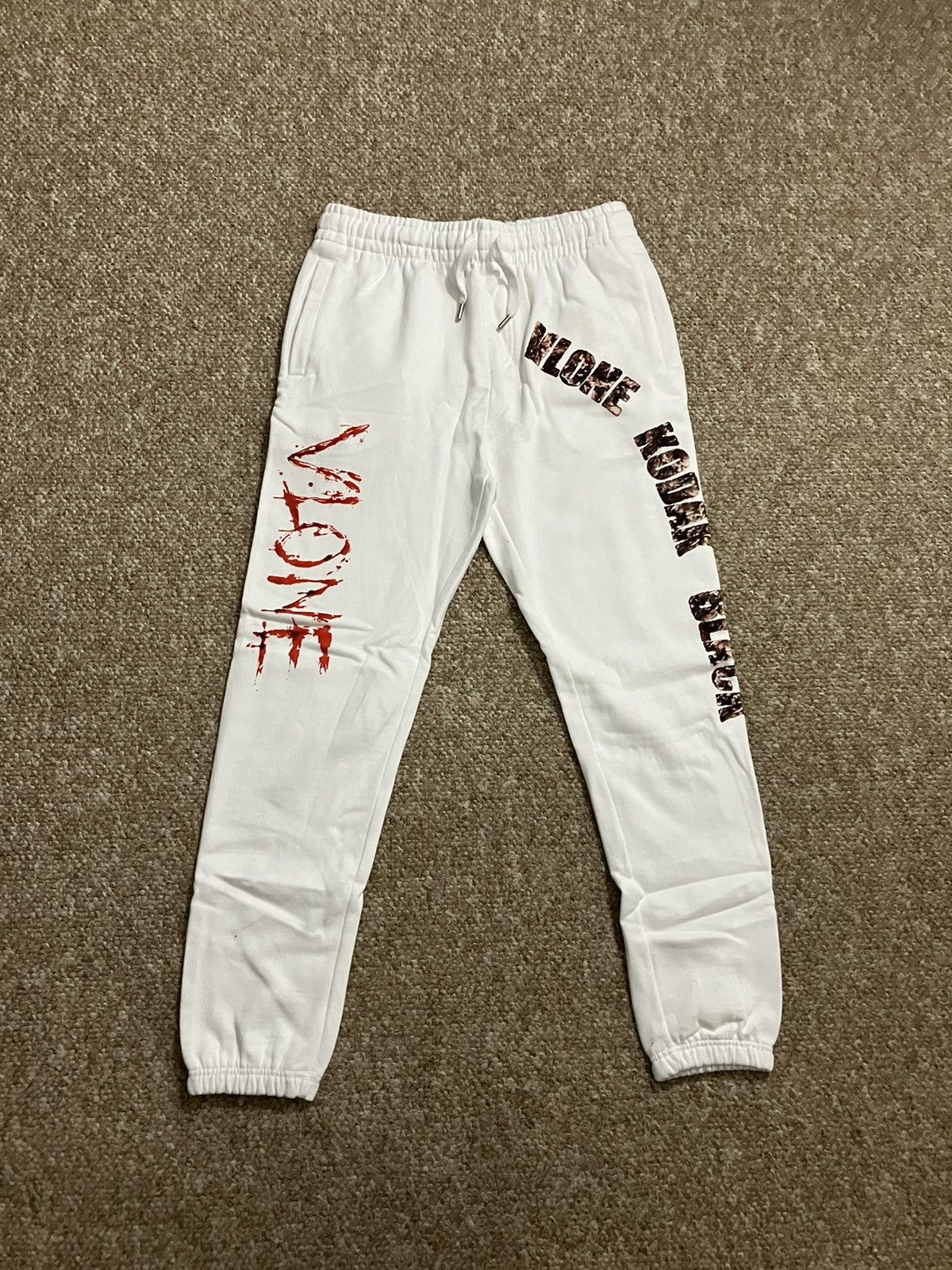 image of Kodak Black Joggers in White, Men's (Size 32)