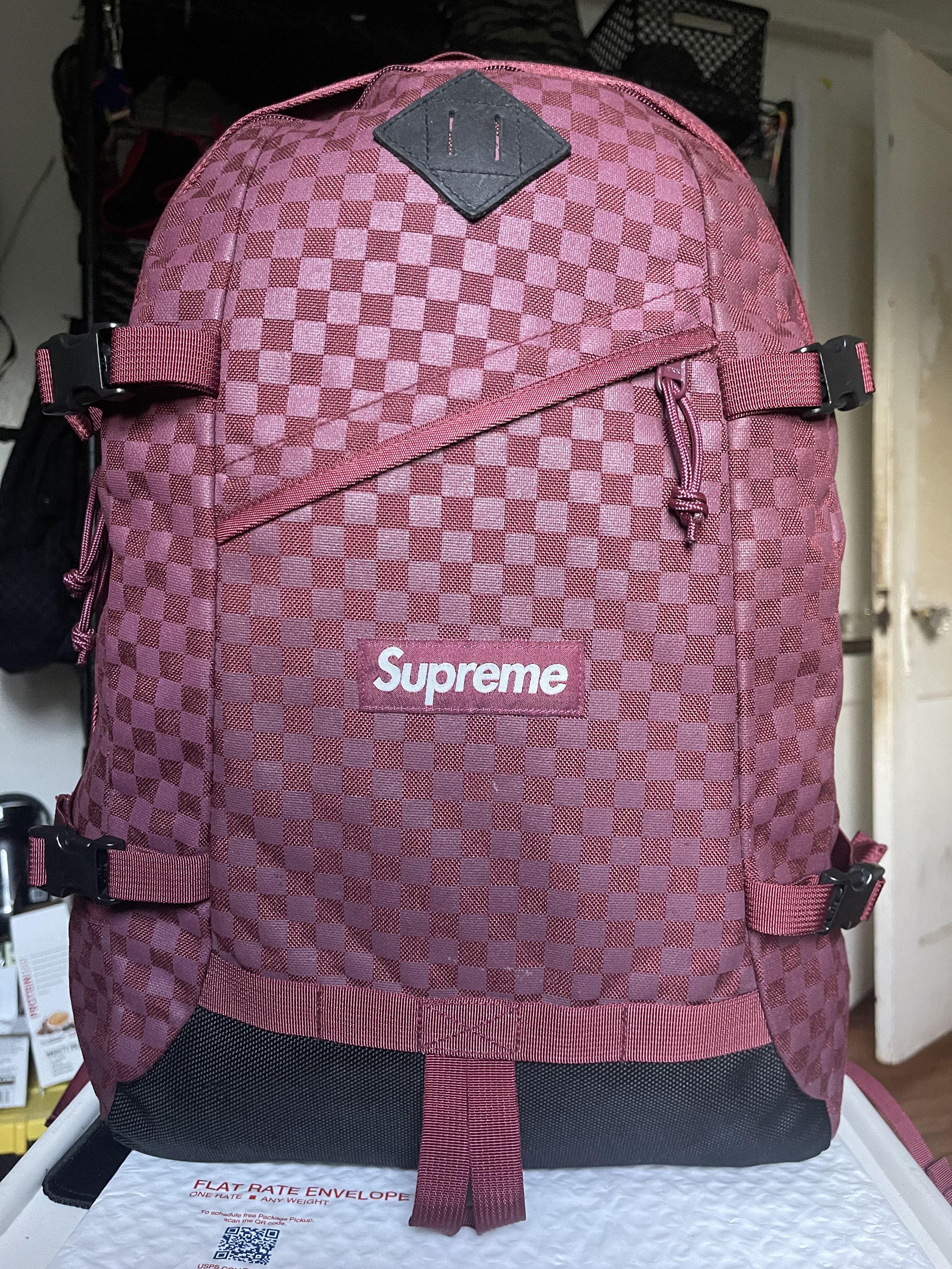 Supreme 2011 Damier Checkered Backpack — WorkedSneakers