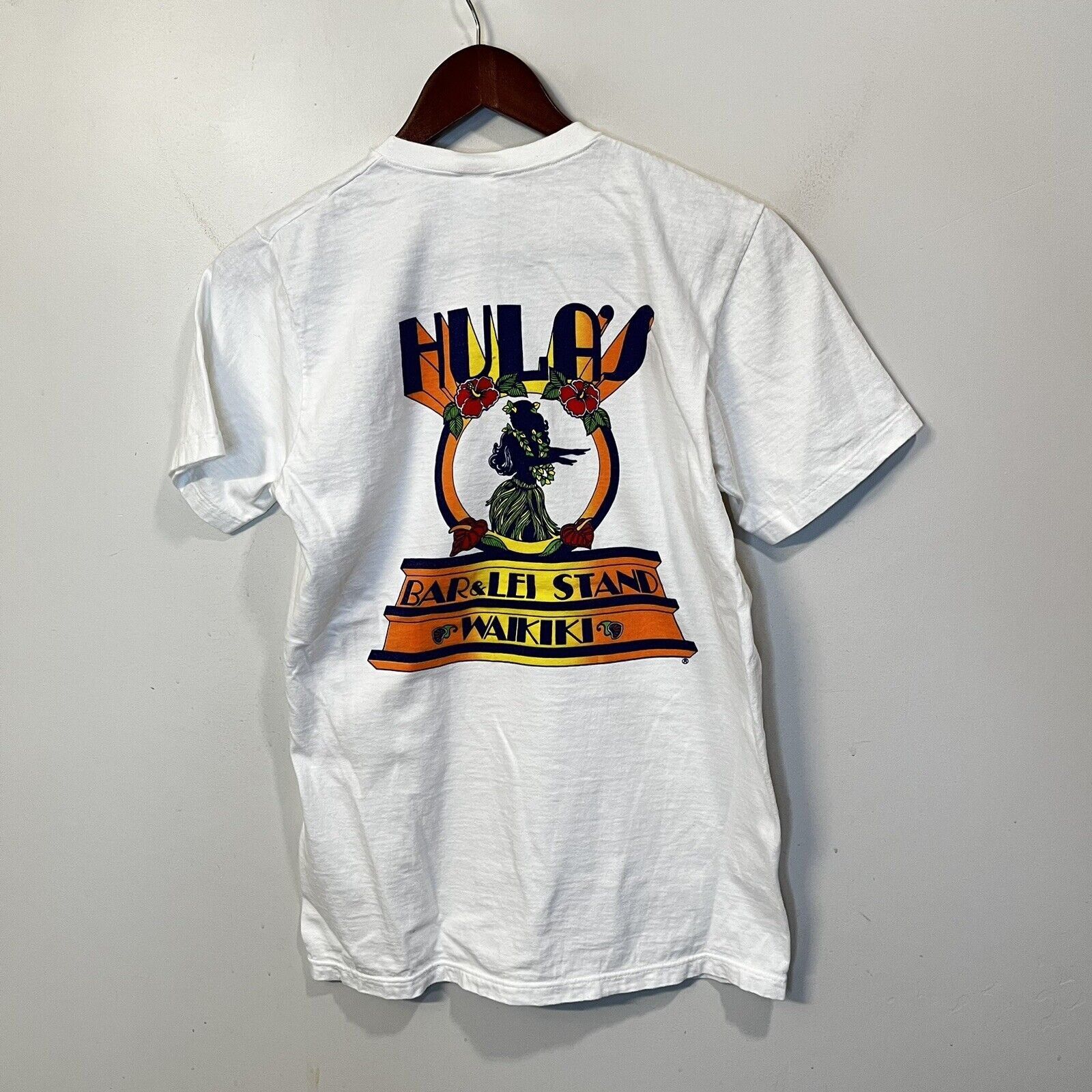 Vintage 80s Crazy Shirts Hawaii Waikiki Hula’s Bar Lei Stand T shirt ...