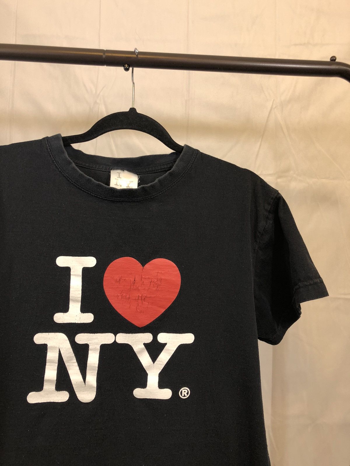Vintage Faded I Love New York Distressed Classic NYC Tee Size US M / EU 48-50 / 2 - 2 Thumbnail