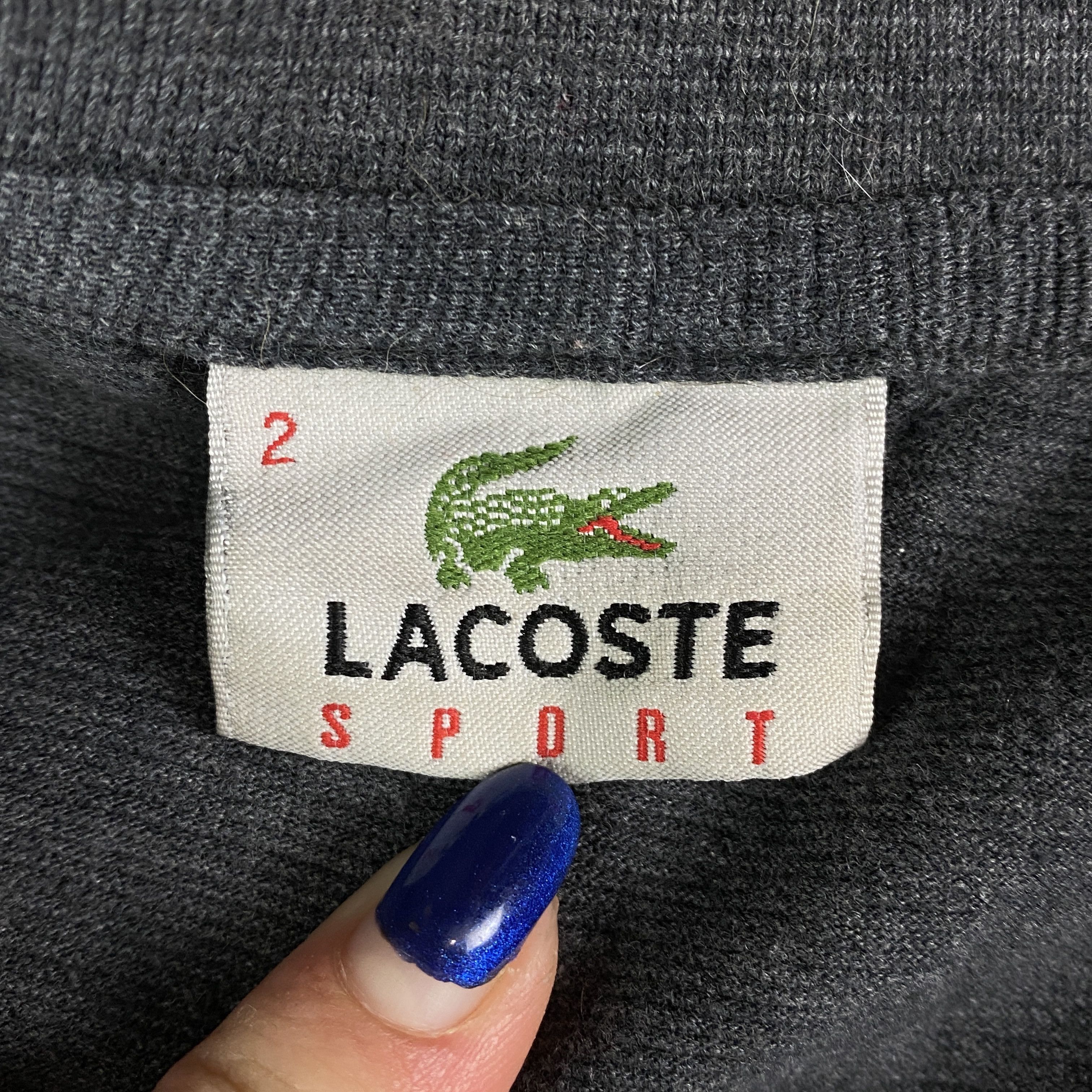 Lacoste × Vintage Mens Polo T-Shirt Lacoste Sport Vintage Size 2 Size US XS / EU 42 / 0 - 4 Thumbnail
