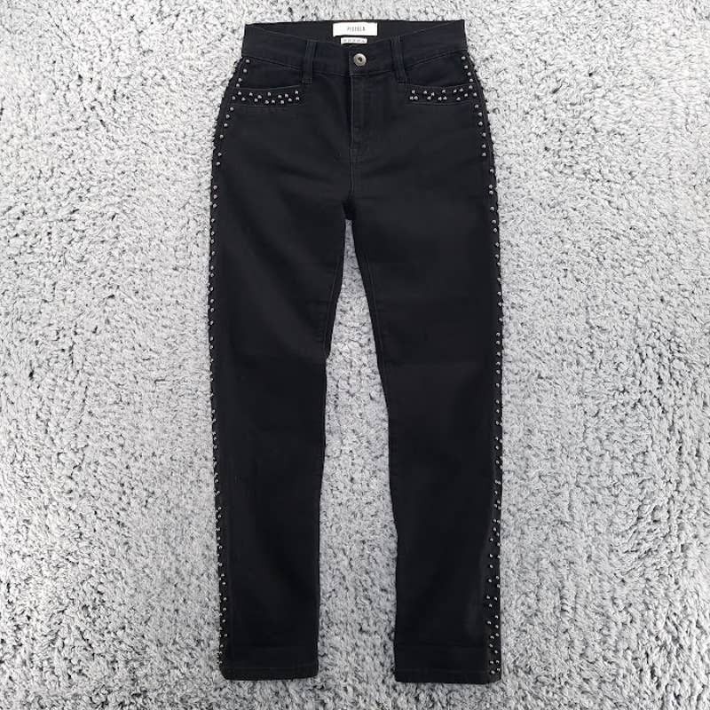 Pistol Lake Pistola Women's Skinny Jeans Black Studded Size 24 | Grailed