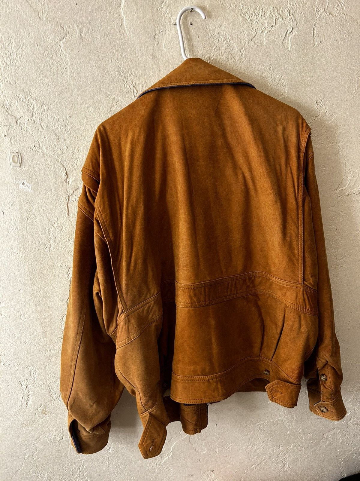 Japanese Brand × Other × Vintage Suede Leather Jacket Size US M / EU 48-50 / 2 - 2 Thumbnail