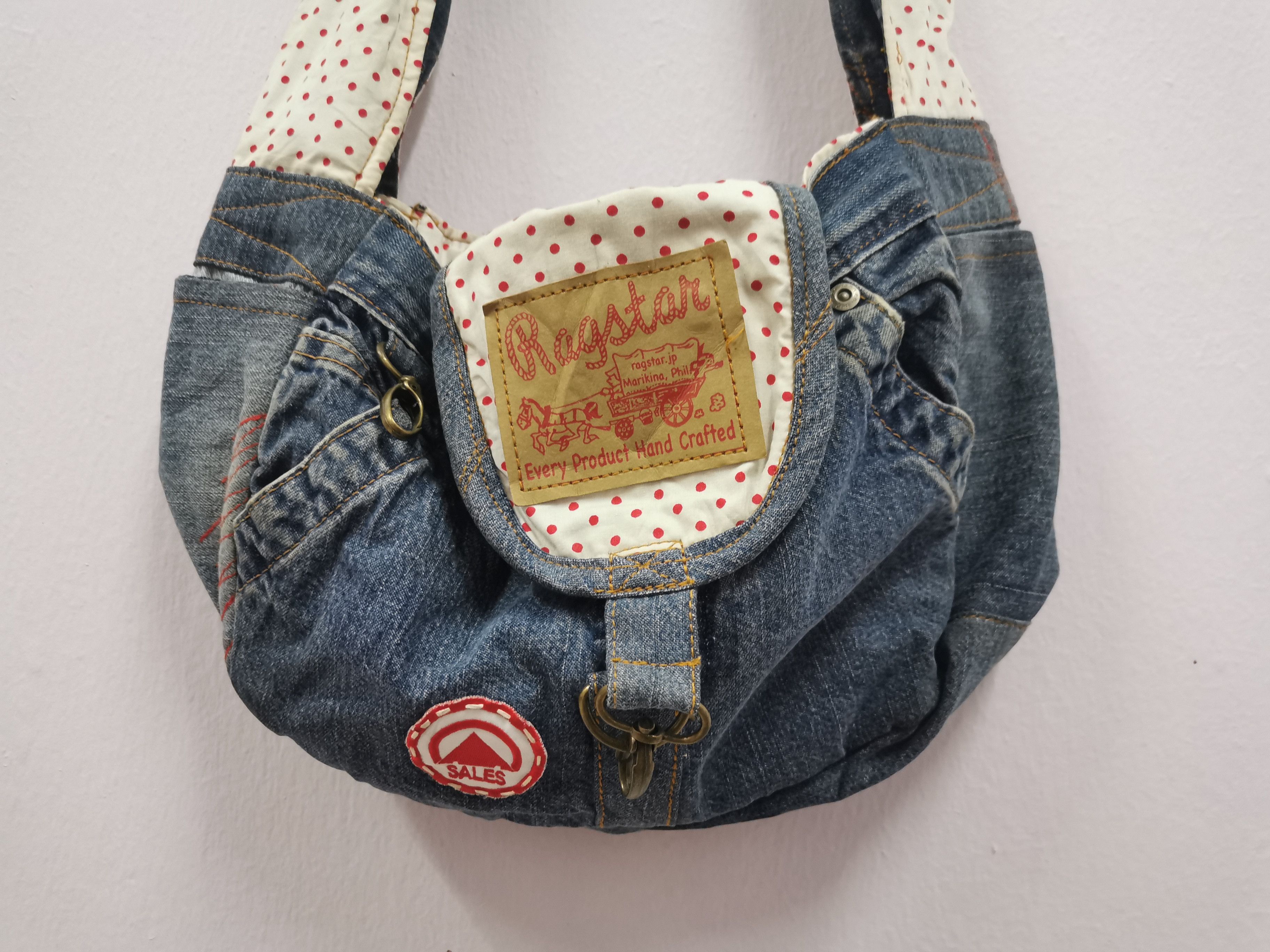 Vintage Vintage Ragstaer Handcrafted Jeans Sling Bag Size ONE SIZE - 9 Thumbnail