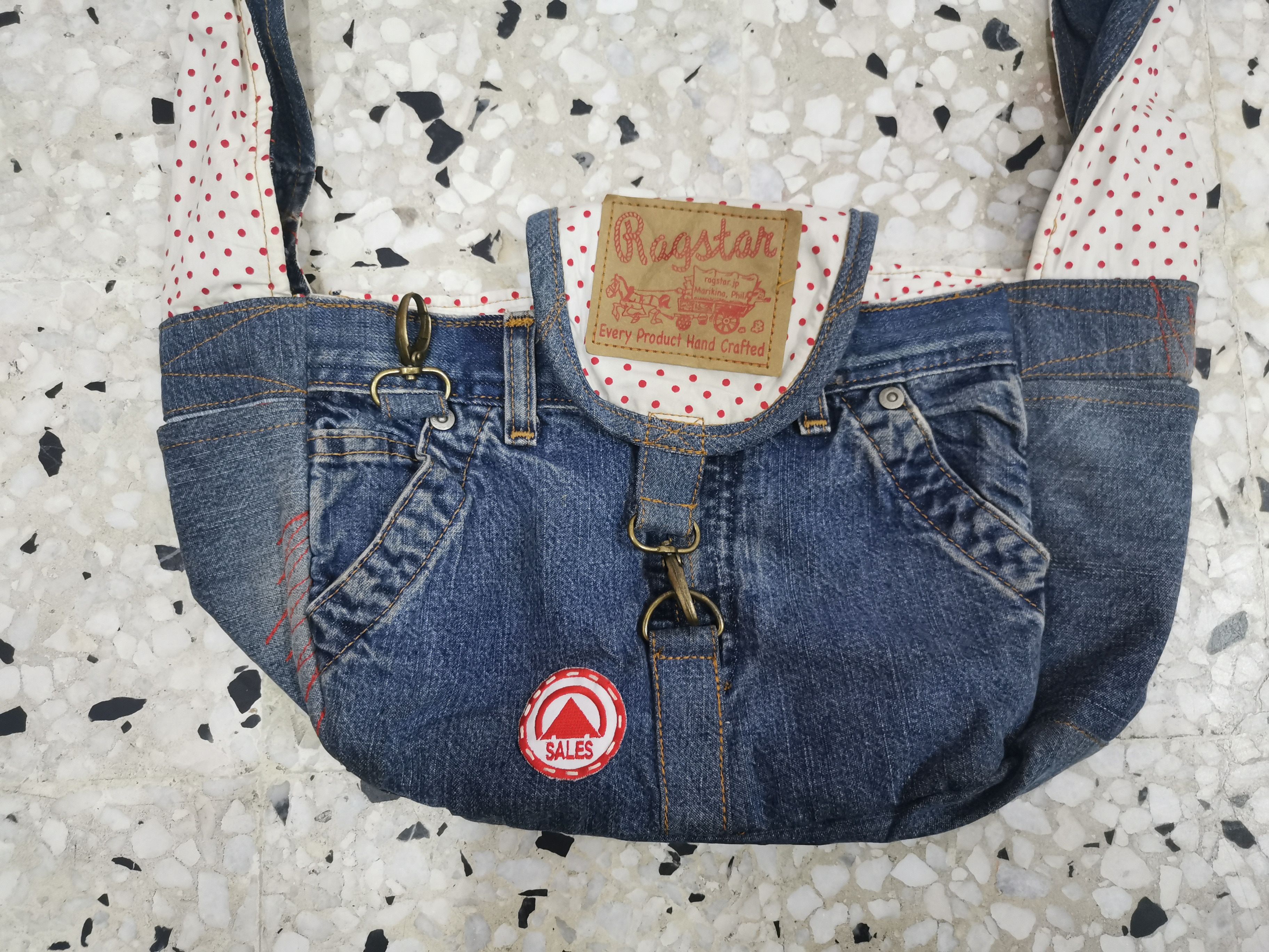 Vintage Vintage Ragstaer Handcrafted Jeans Sling Bag Size ONE SIZE - 7 Thumbnail