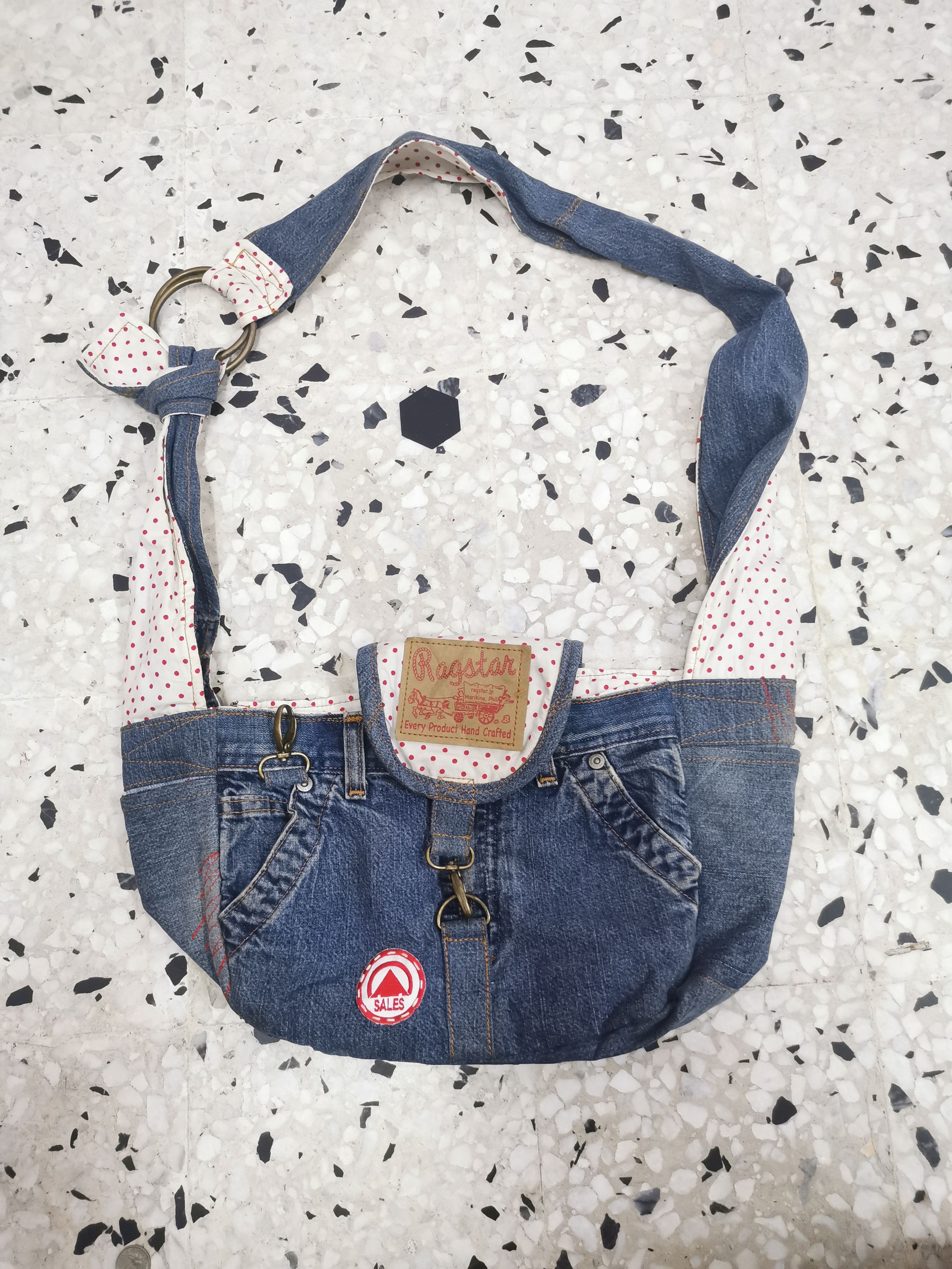 Vintage Vintage Ragstaer Handcrafted Jeans Sling Bag Size ONE SIZE - 6 Thumbnail