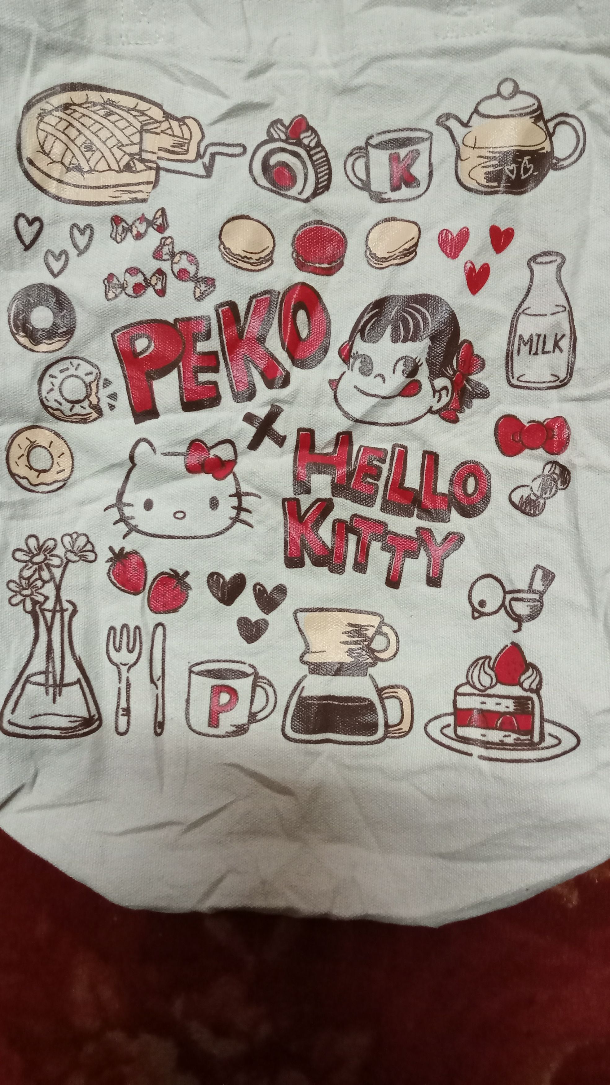 Japanese Brand Vintage Hello Kitty X Peko Tote Bag Size ONE SIZE - 6 Thumbnail