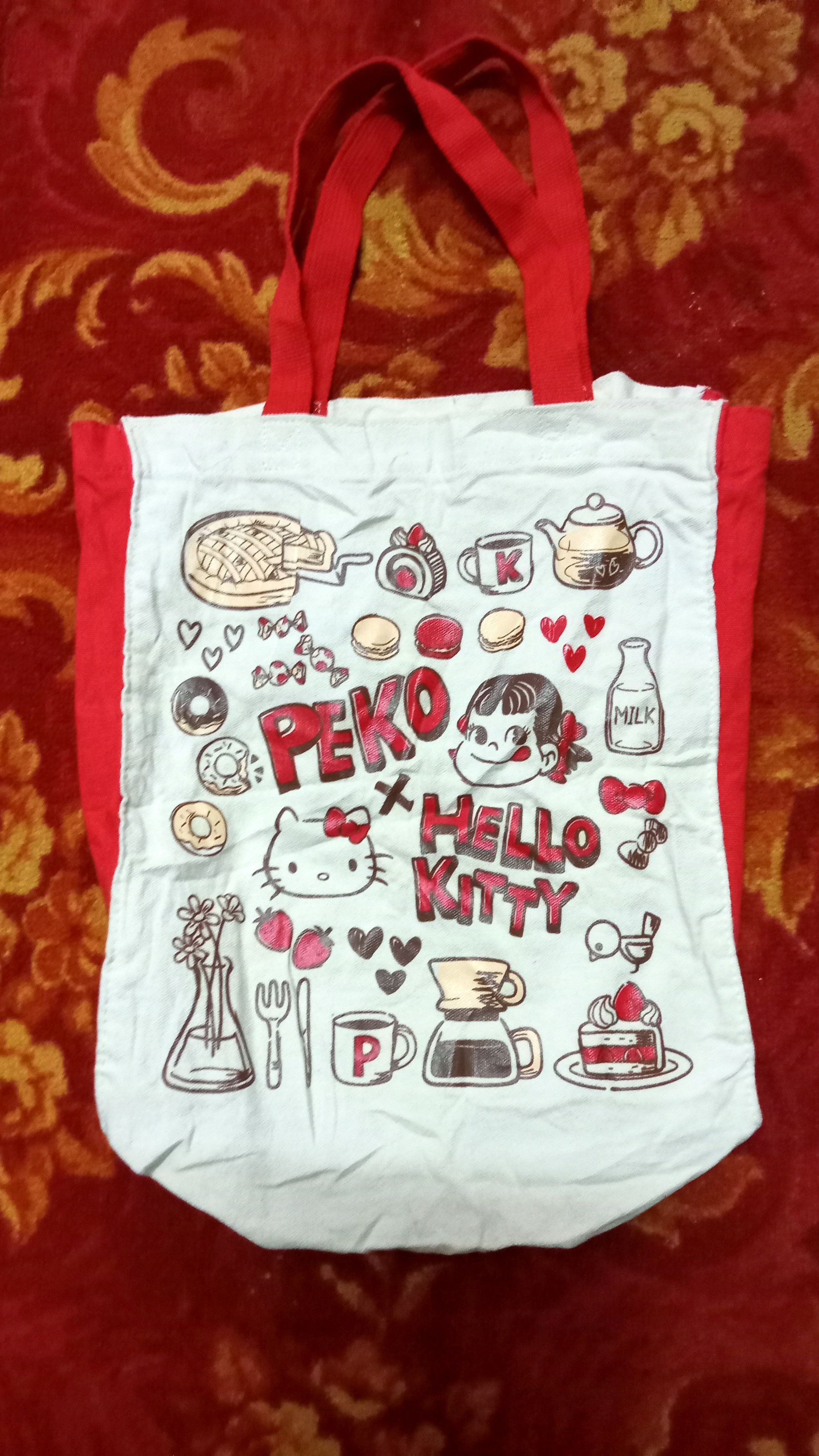 Japanese Brand Vintage Hello Kitty X Peko Tote Bag Size ONE SIZE - 1 Thumbnail