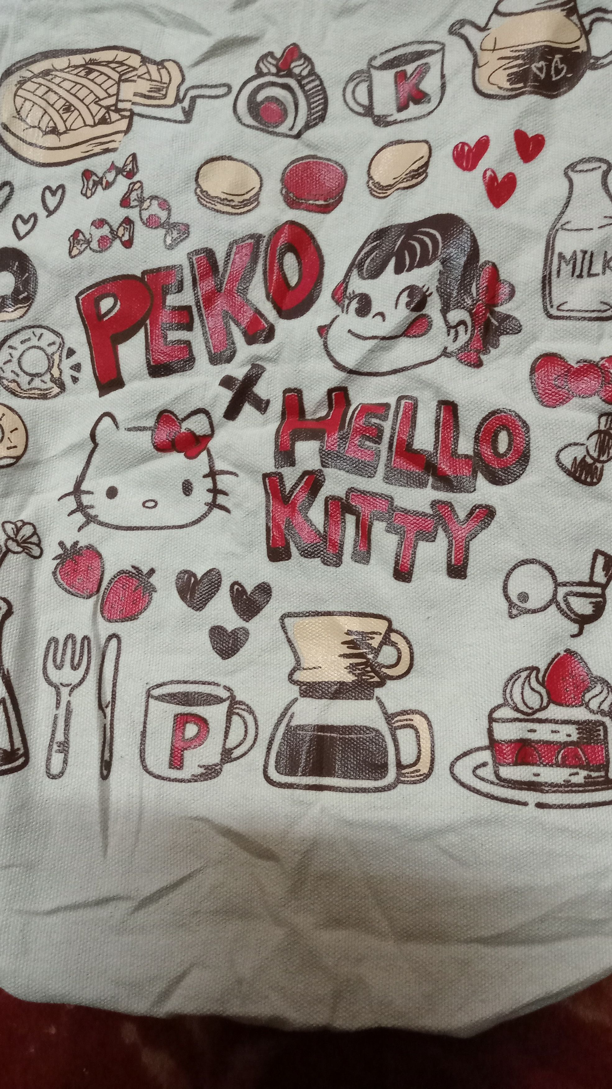 Japanese Brand Vintage Hello Kitty X Peko Tote Bag Size ONE SIZE - 2 Thumbnail