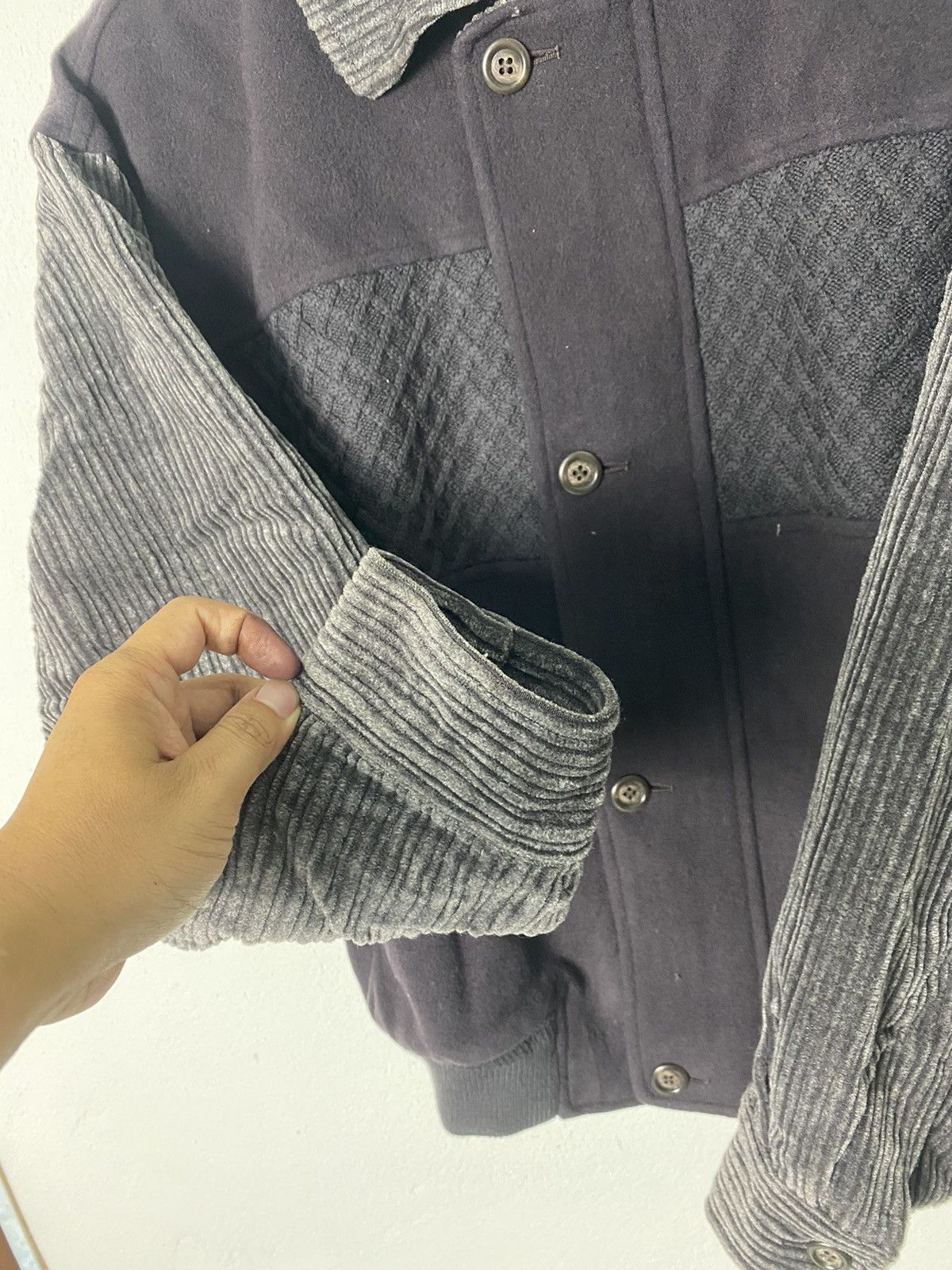 Balenciaga 💥Last Drop💥Balenciaga Bomber Corduroy Wool & Knit Jacket Size US M / EU 48-50 / 2 - 11 Thumbnail