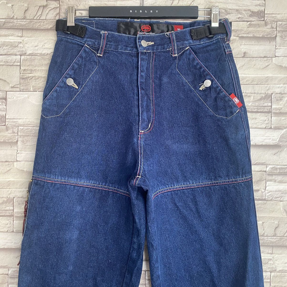 Ecko Unltd. Ecko Funtion Denim Carpenter Baggy Pants Size US 30 / EU 46 - 4 Thumbnail
