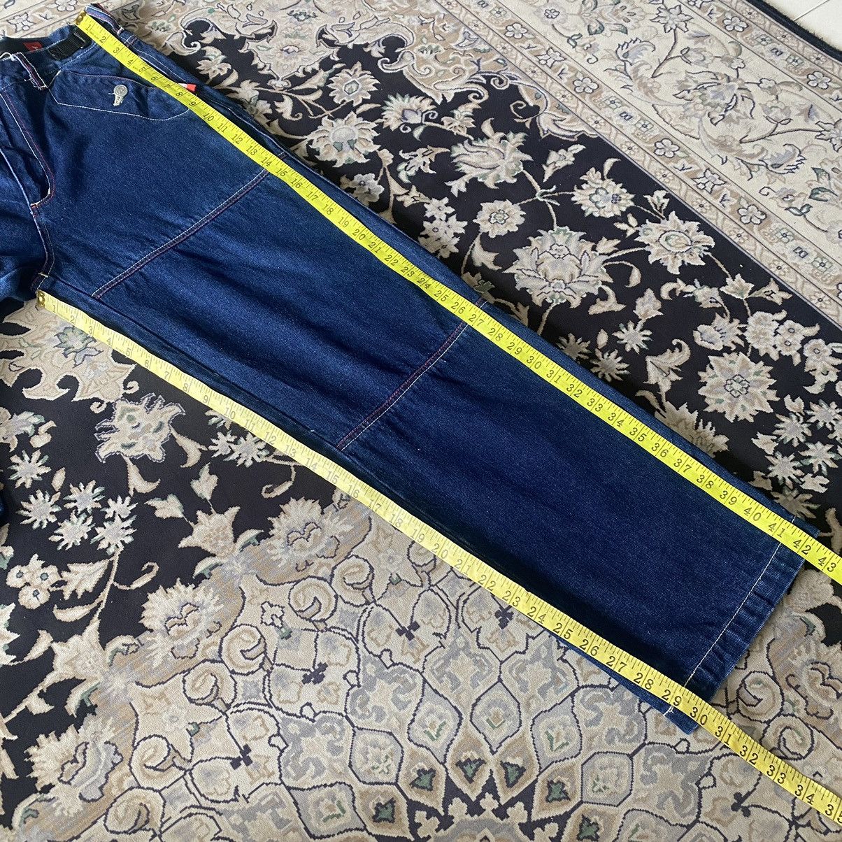 Ecko Unltd. Ecko Funtion Denim Carpenter Baggy Pants Size US 30 / EU 46 - 17 Thumbnail