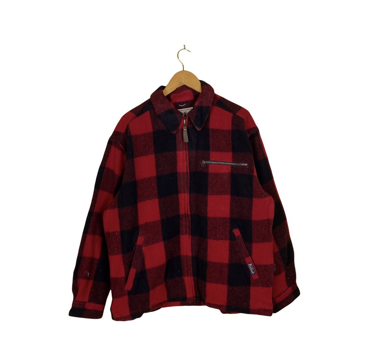 Woolrich Woolen Mills Vintage 80s Woolrich Wool Fleece Jacket Size US L / EU 52-54 / 3 - 1 Thumbnail