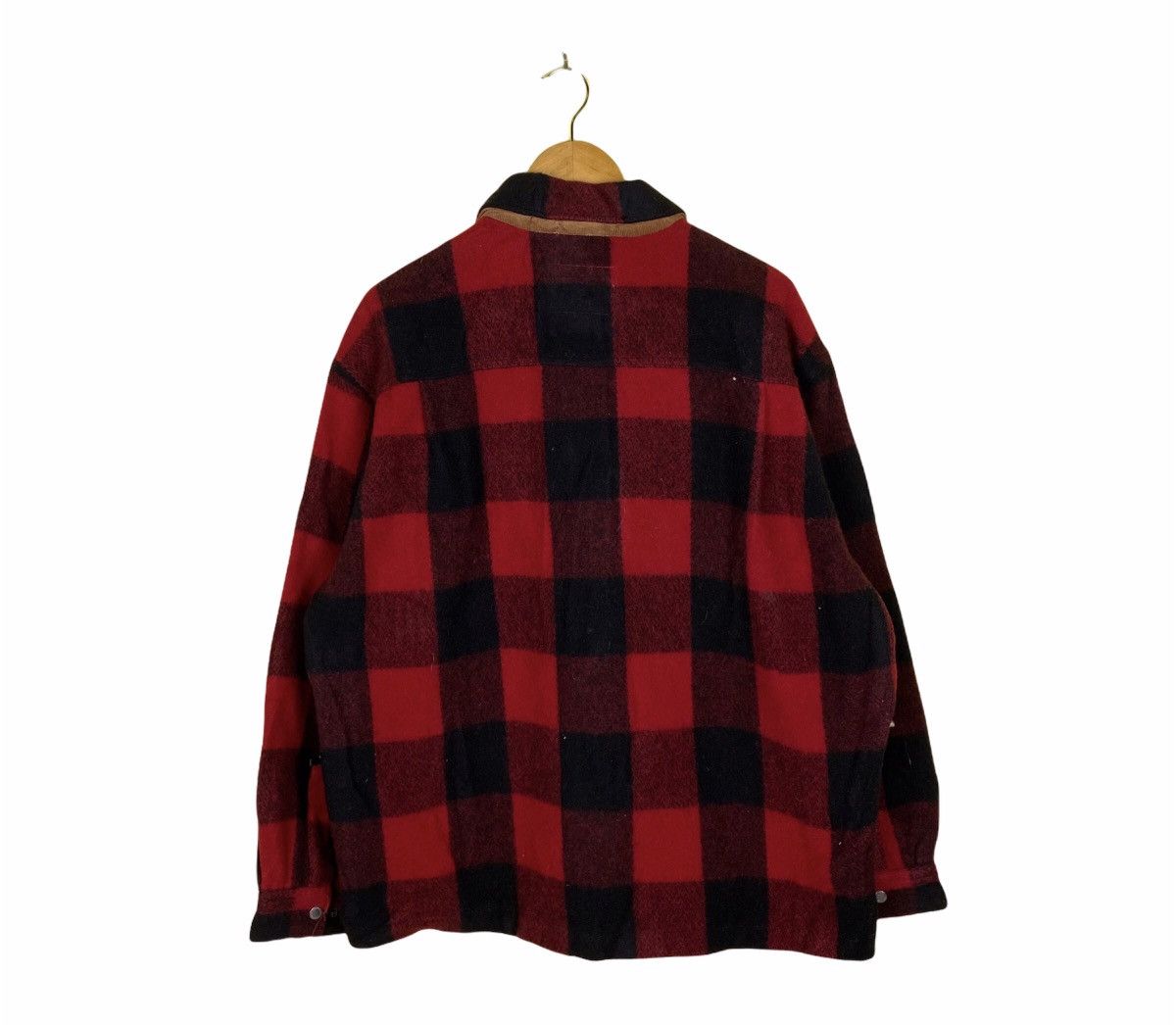 Woolrich Woolen Mills Vintage 80s Woolrich Wool Fleece Jacket Size US L / EU 52-54 / 3 - 6 Thumbnail