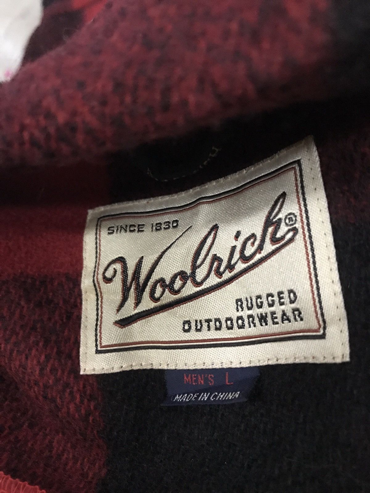 Woolrich Woolen Mills Vintage 80s Woolrich Wool Fleece Jacket Size US L / EU 52-54 / 3 - 7 Thumbnail