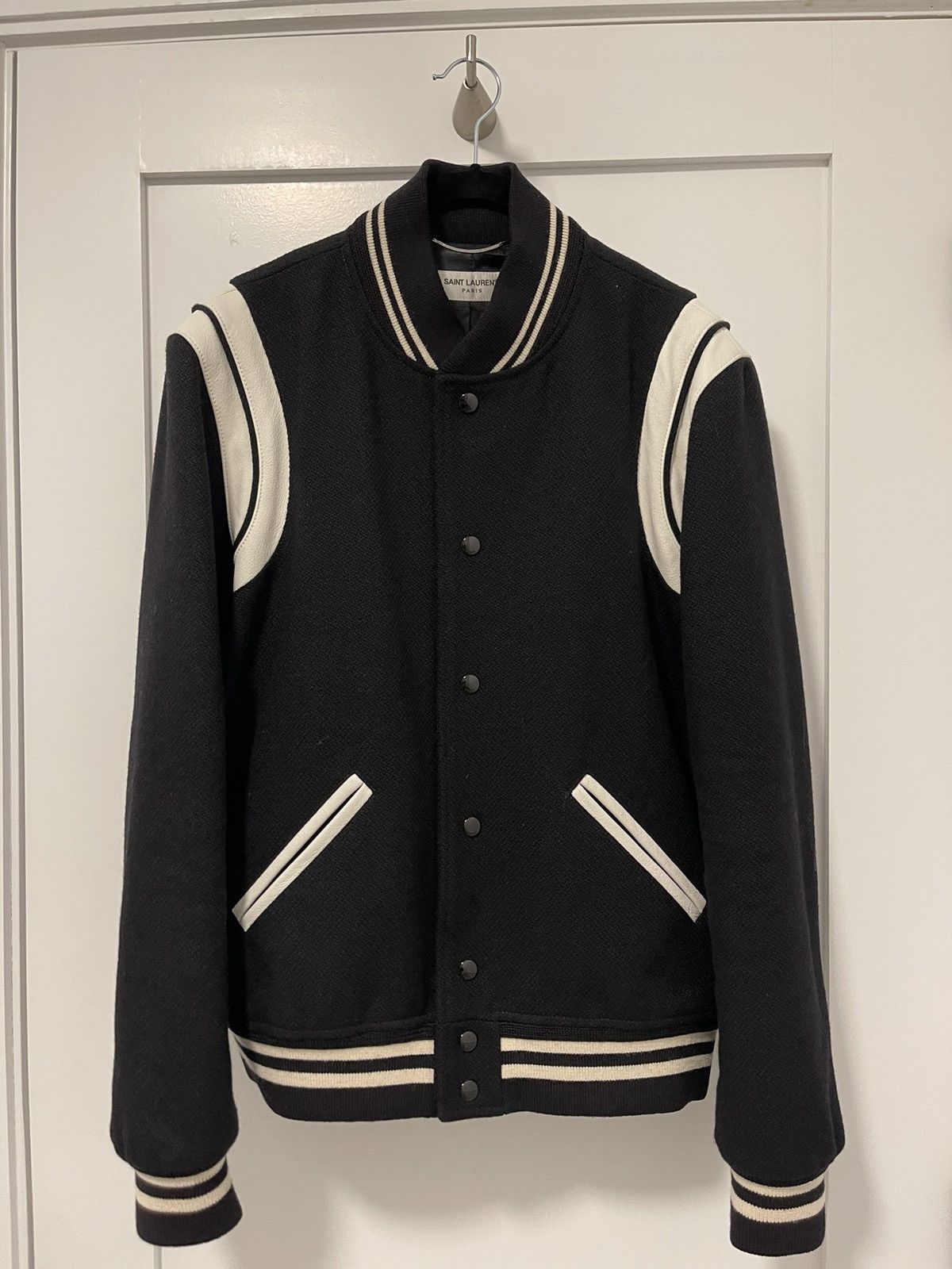 Saint Laurent Paris Saint Laurent Paris / Hedi Slimane Teddy Jacket ...