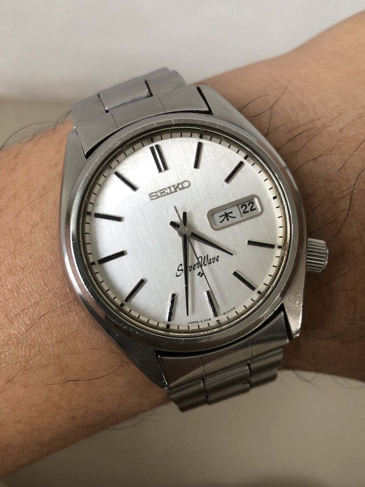 image of Seiko Silverwave Automatic Vintage Jdm Japan Watch in White, Men's (Size 38)