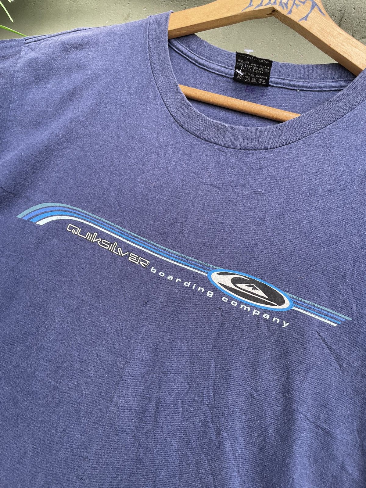 Quiksilver × Vintage 💥Vintage Quicksilver Spell Out Logo Tee USA Size US L / EU 52-54 / 3 - 3 Thumbnail