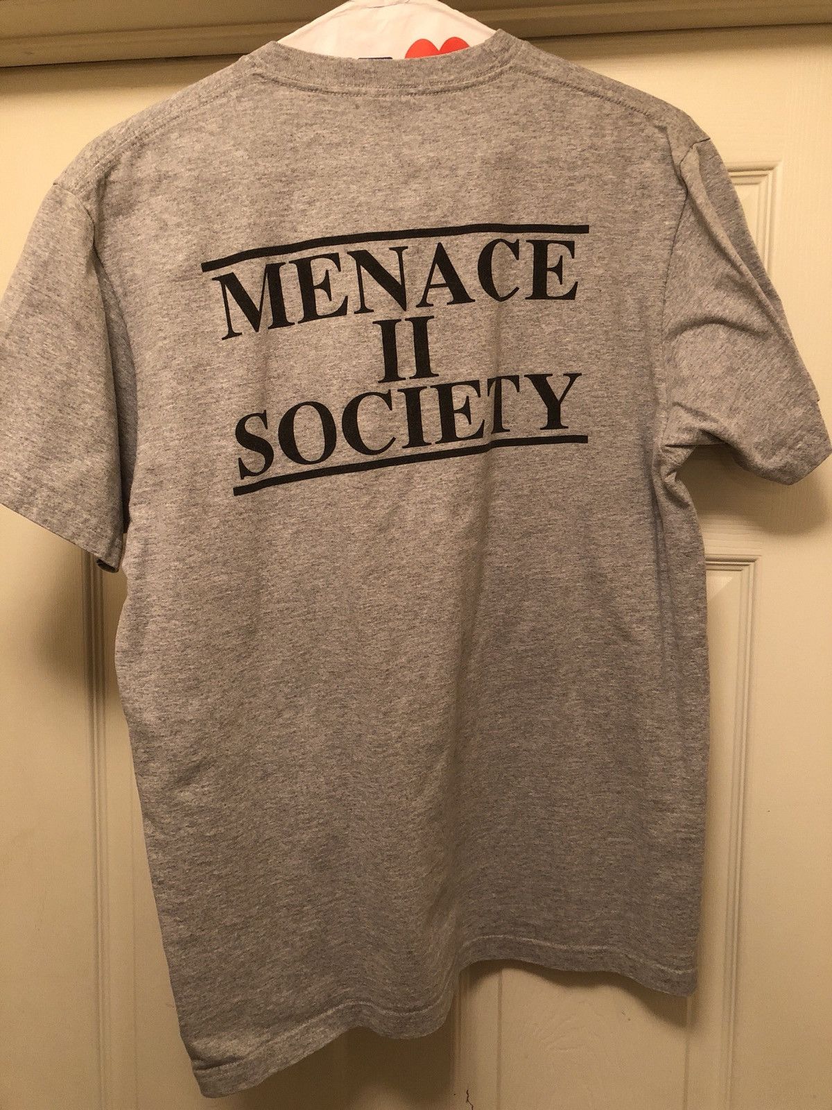 SUPREME MENACE 2 SOCIETY TEE SHIRT XL WHITE RARE NEW with