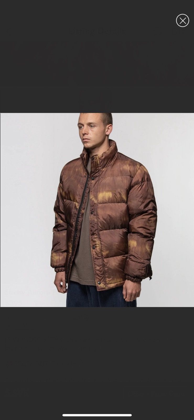 Stussy Stussy Aurora Puffer Brown Jacket Coat | Grailed