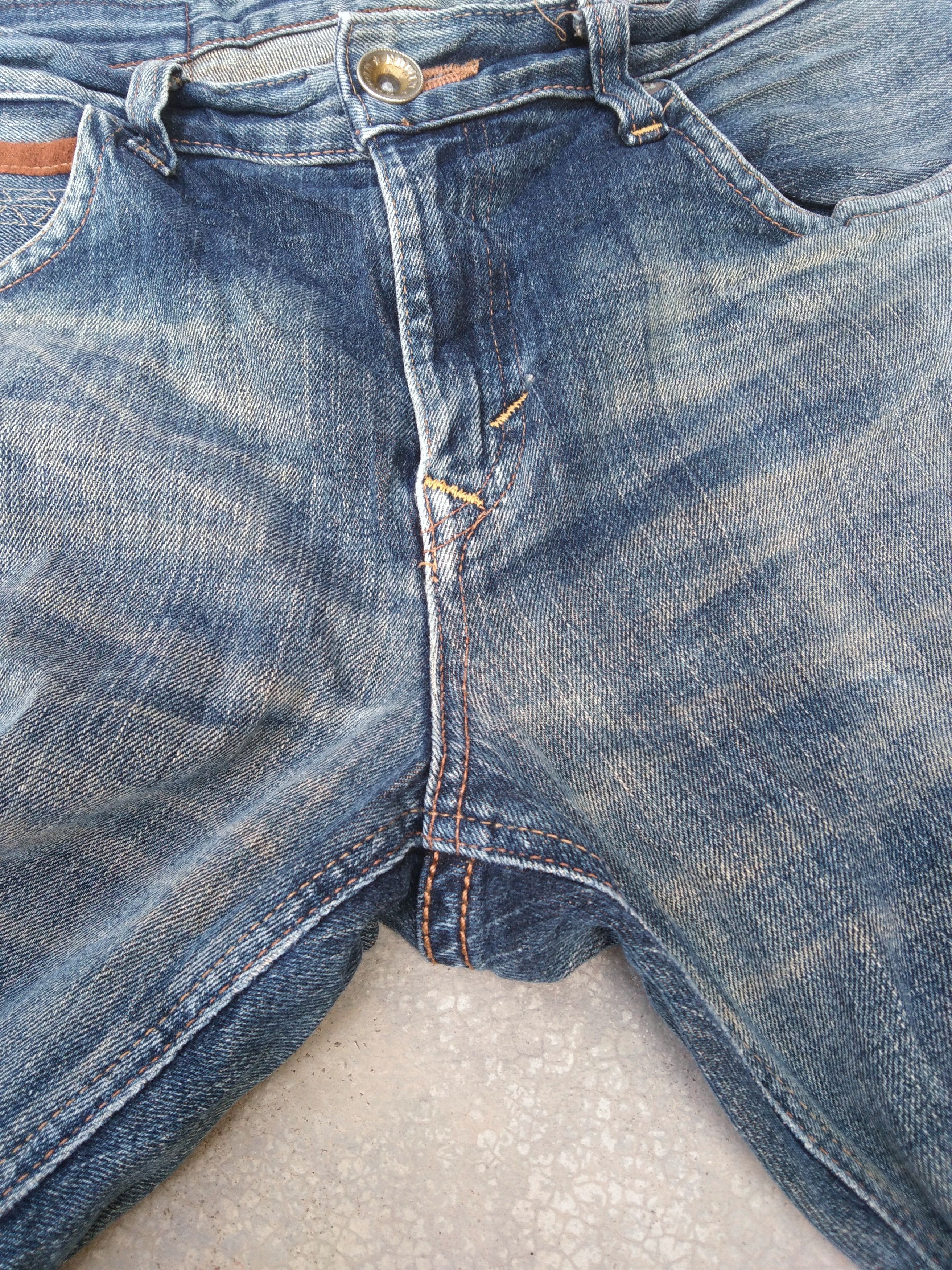 Japanese Brand Vintage Distressed Edwin Faded blue Straight Leg Jeans 32x30 Size US 32 / EU 48 - 4 Thumbnail