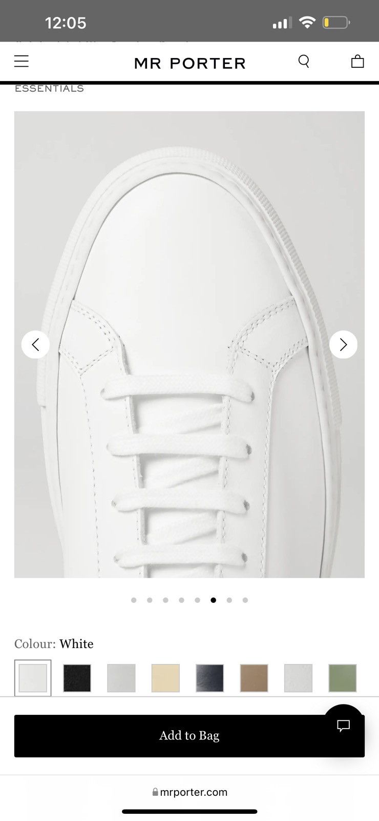 Common Projects Common Projects Achilles Low White Leather 9/10 Size US 9 / EU 42 - 6 Thumbnail
