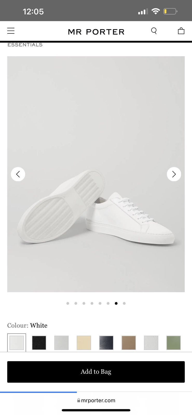 Common Projects Common Projects Achilles Low White Leather 9/10 Size US 9 / EU 42 - 8 Thumbnail