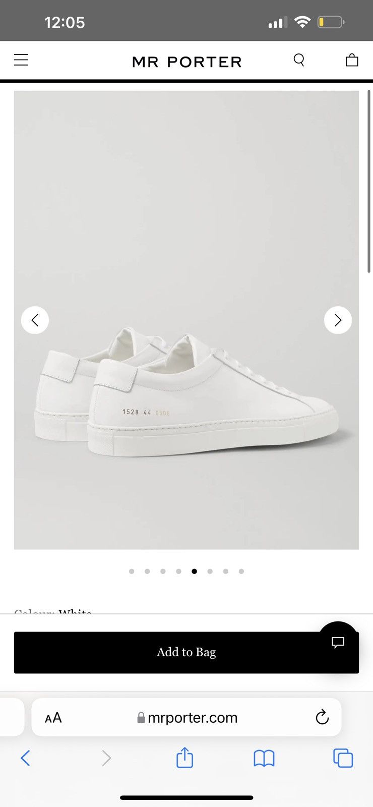 Common Projects Common Projects Achilles Low White Leather 9/10 Size US 9 / EU 42 - 5 Thumbnail