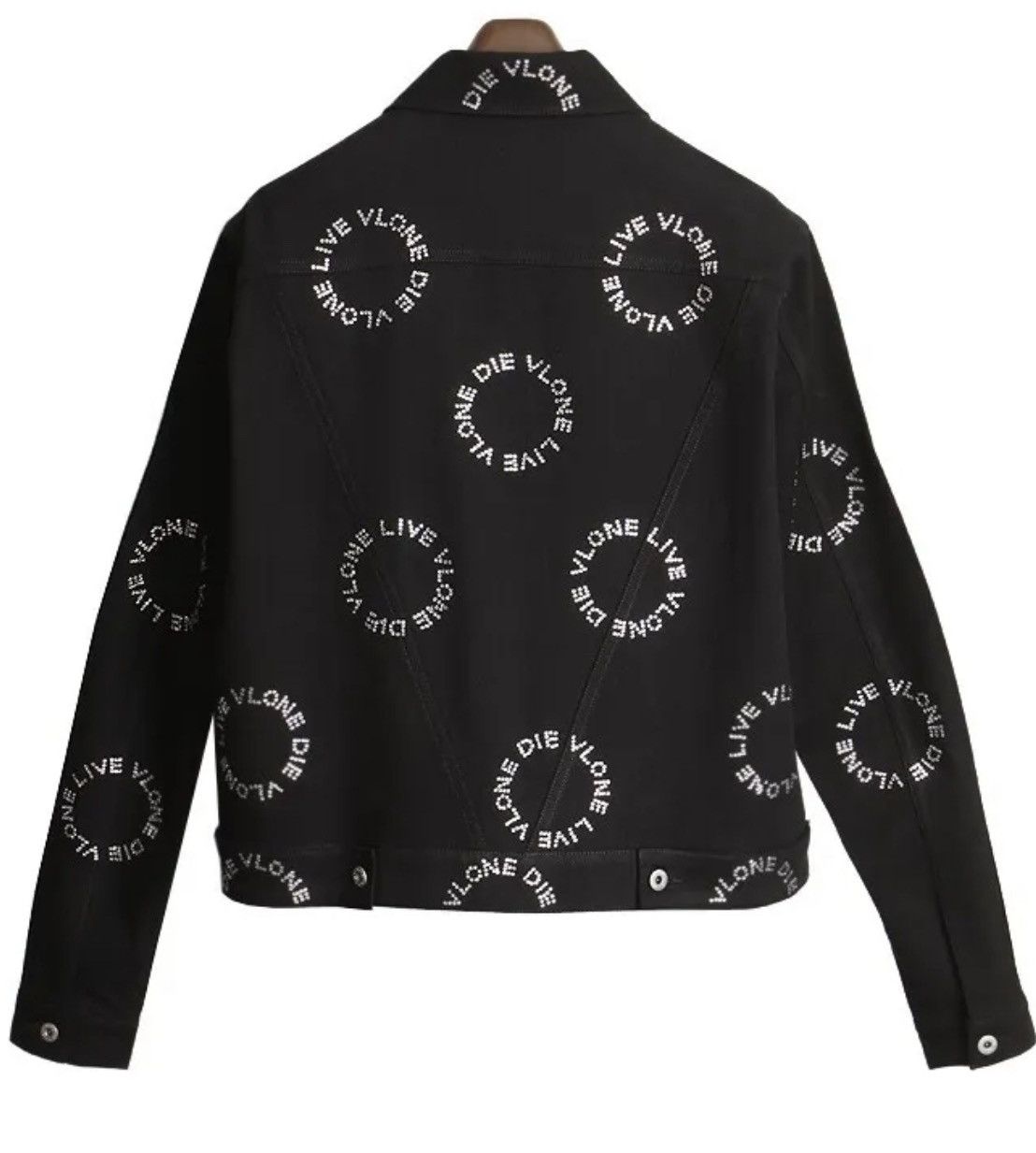 Vlone Vlone Rhinestone Denim jacket black Size US L / EU 52-54 / 3 - 5 Thumbnail