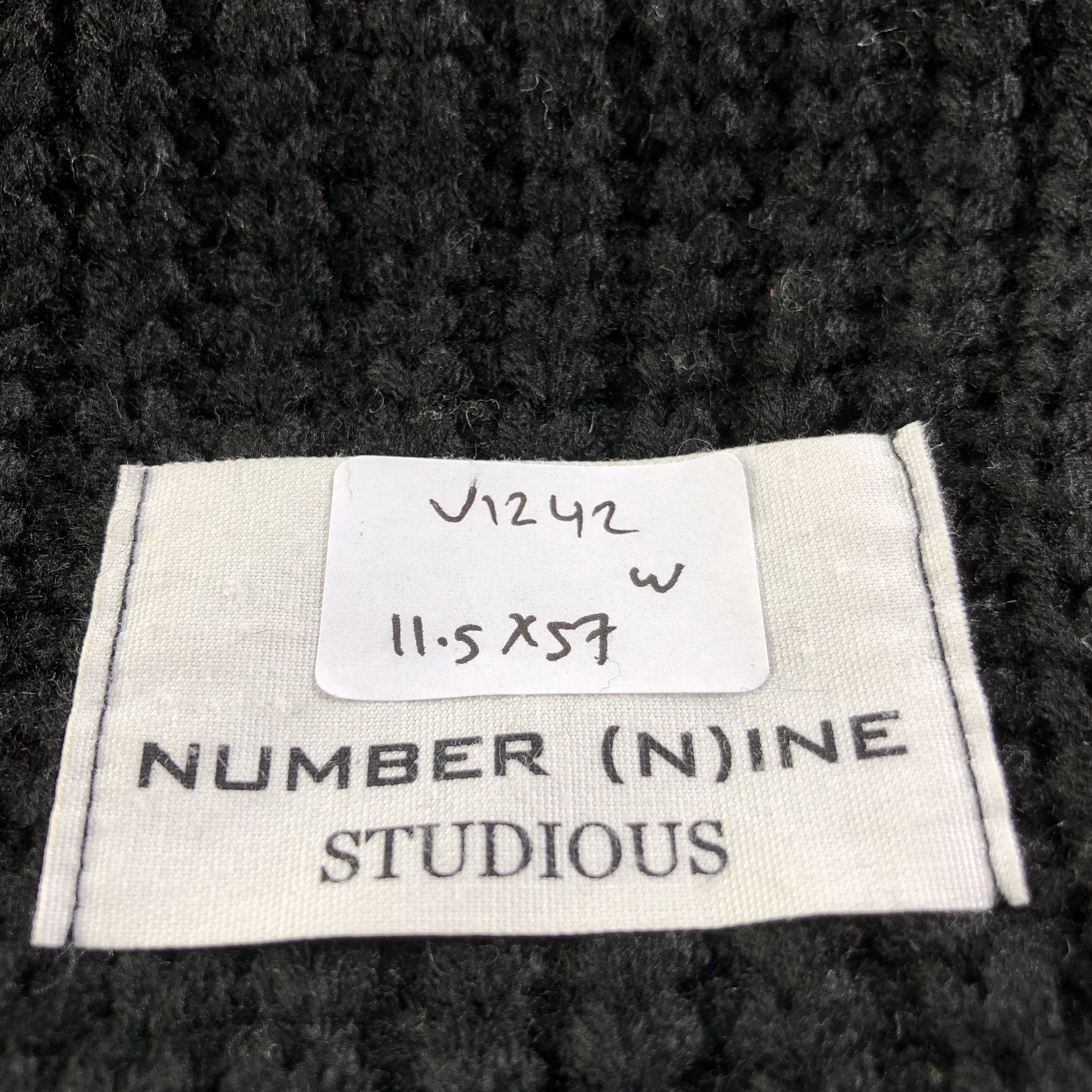 Japanese Brand Number (N)ine Studious Wool Snood Scarf Muffler V1242 Size ONE SIZE - 7 Thumbnail
