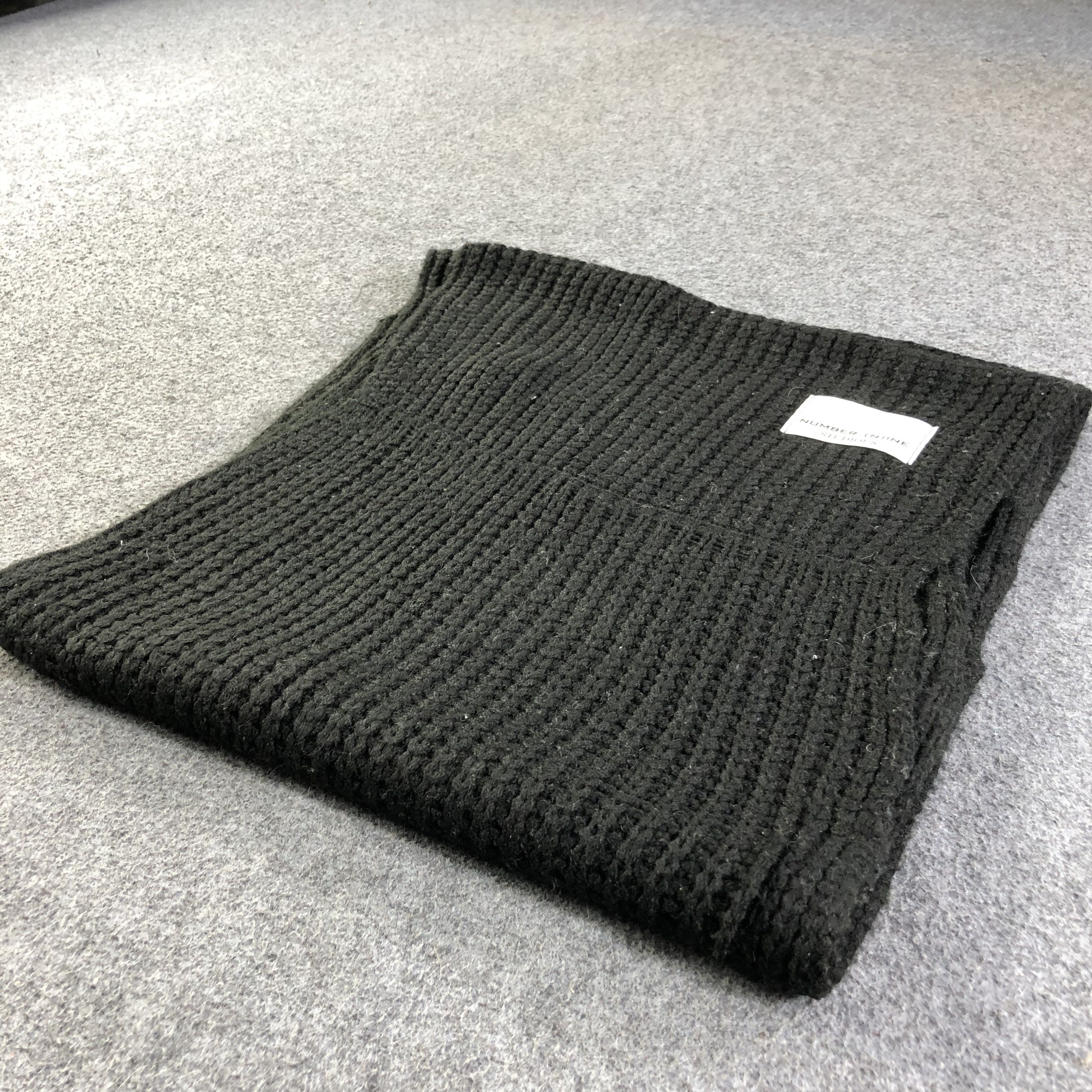 Japanese Brand Number (N)ine Studious Wool Snood Scarf Muffler V1242 Size ONE SIZE - 1 Thumbnail
