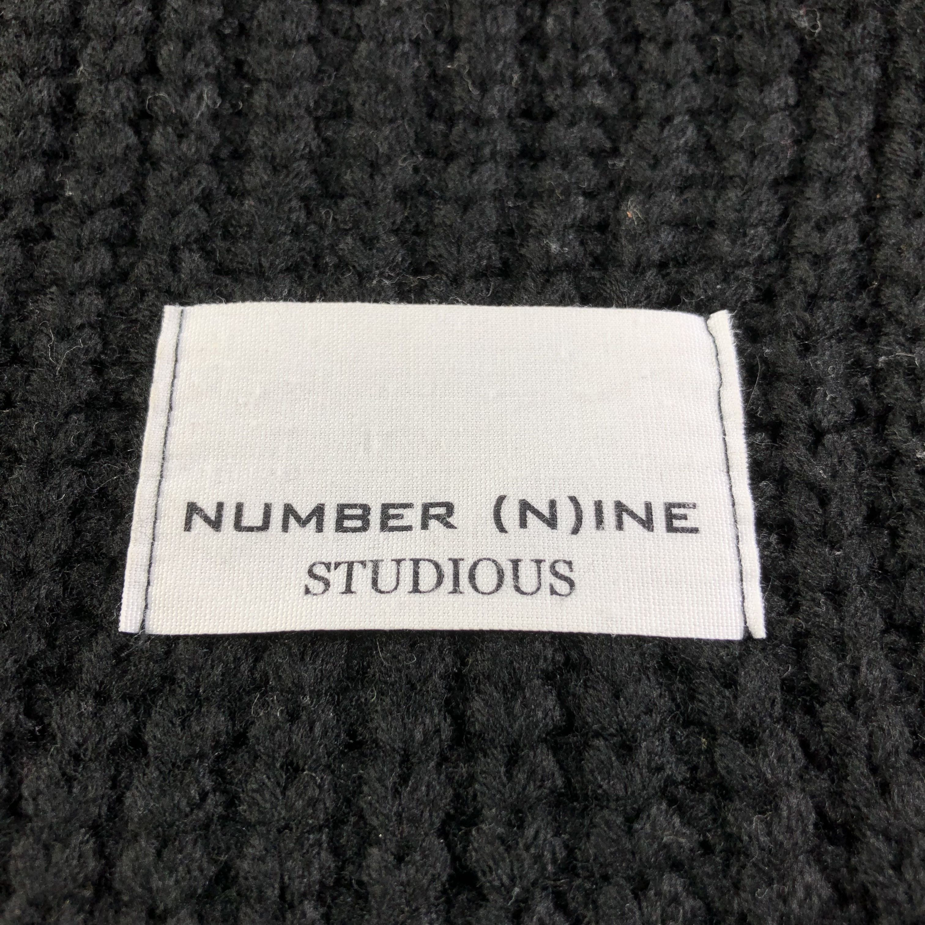 Japanese Brand Number (N)ine Studious Wool Snood Scarf Muffler V1242 Size ONE SIZE - 4 Thumbnail