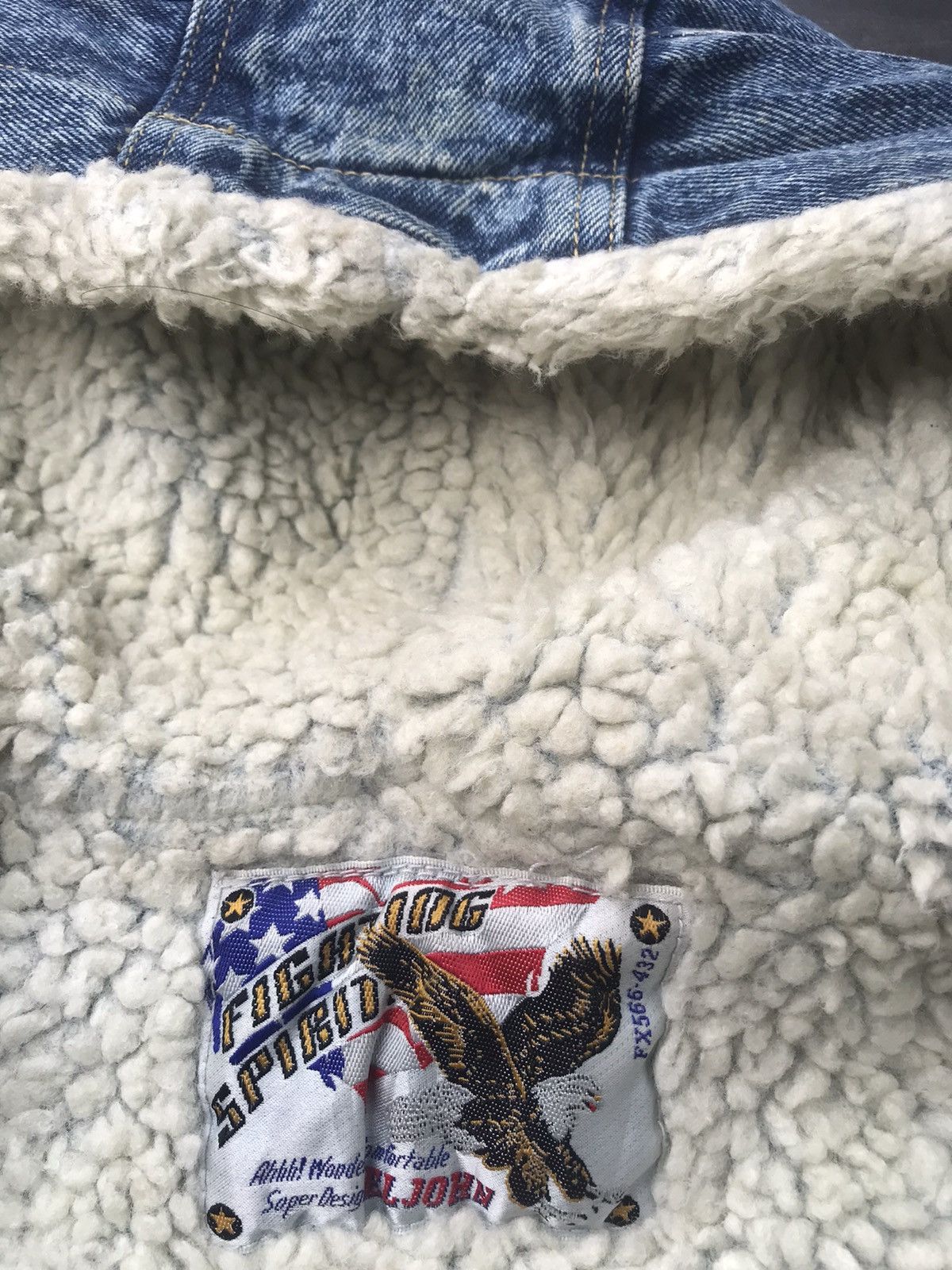 Vintage Vintage Fighting Spirit El John USAF Bomber Jacket Size US L / EU 52-54 / 3 - 9 Thumbnail