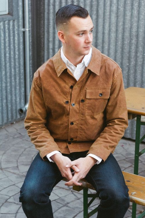 Apolis Waxed Cotton Wool USMC Jacket | Grailed