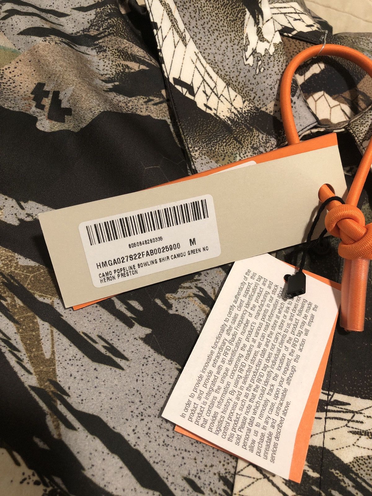 Heron Preston Heron Preston Camo Bowling Shirt Size US M / EU 48-50 / 2 - 4 Thumbnail